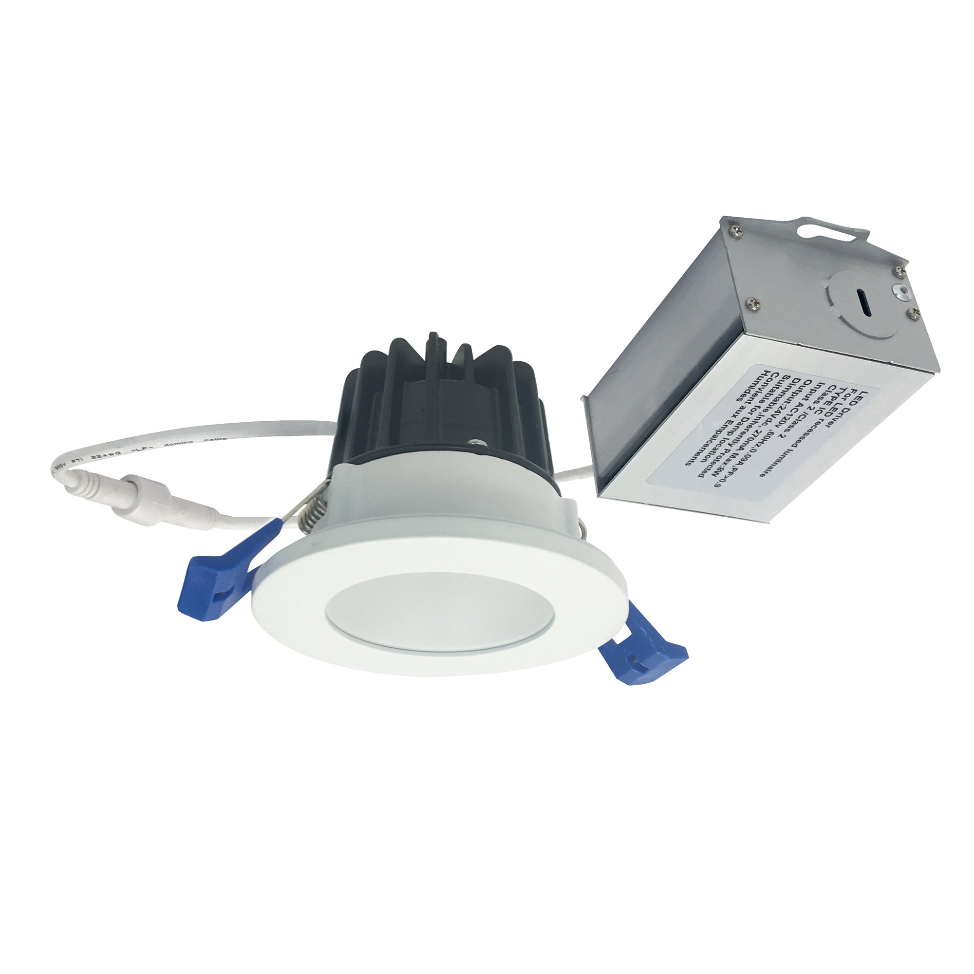 Nora Lighting NM2 - 2RDC6030MPW 2" M2 Round LED Downlight, 600lm / 8W, 3000K, 120V, Matte Powder White - Sonic Electric