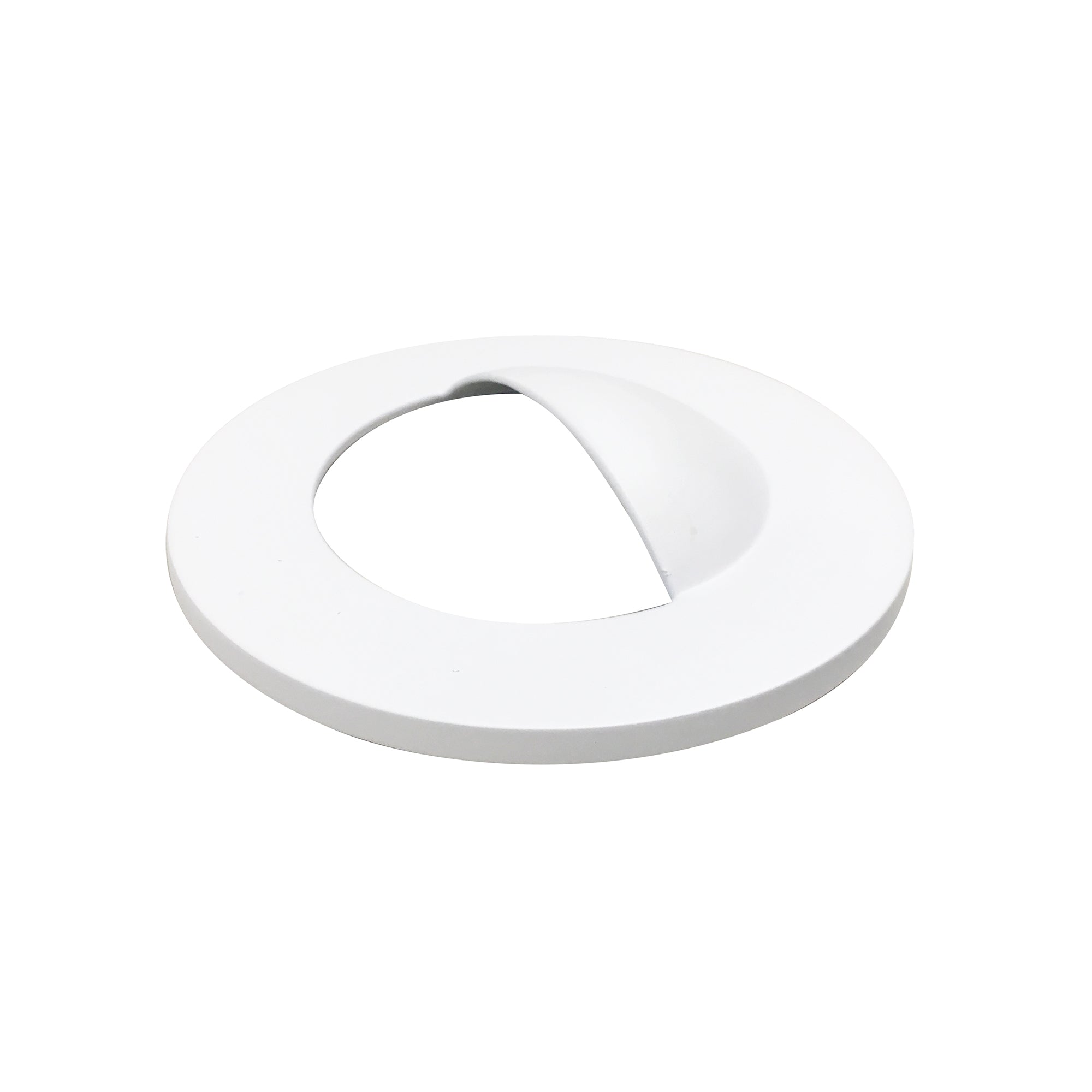 Nora Lighting NM2 - 2RWMPW Round Wall Wash Trim for NM2 - 2RDC, Matte Powder White - Sonic Electric