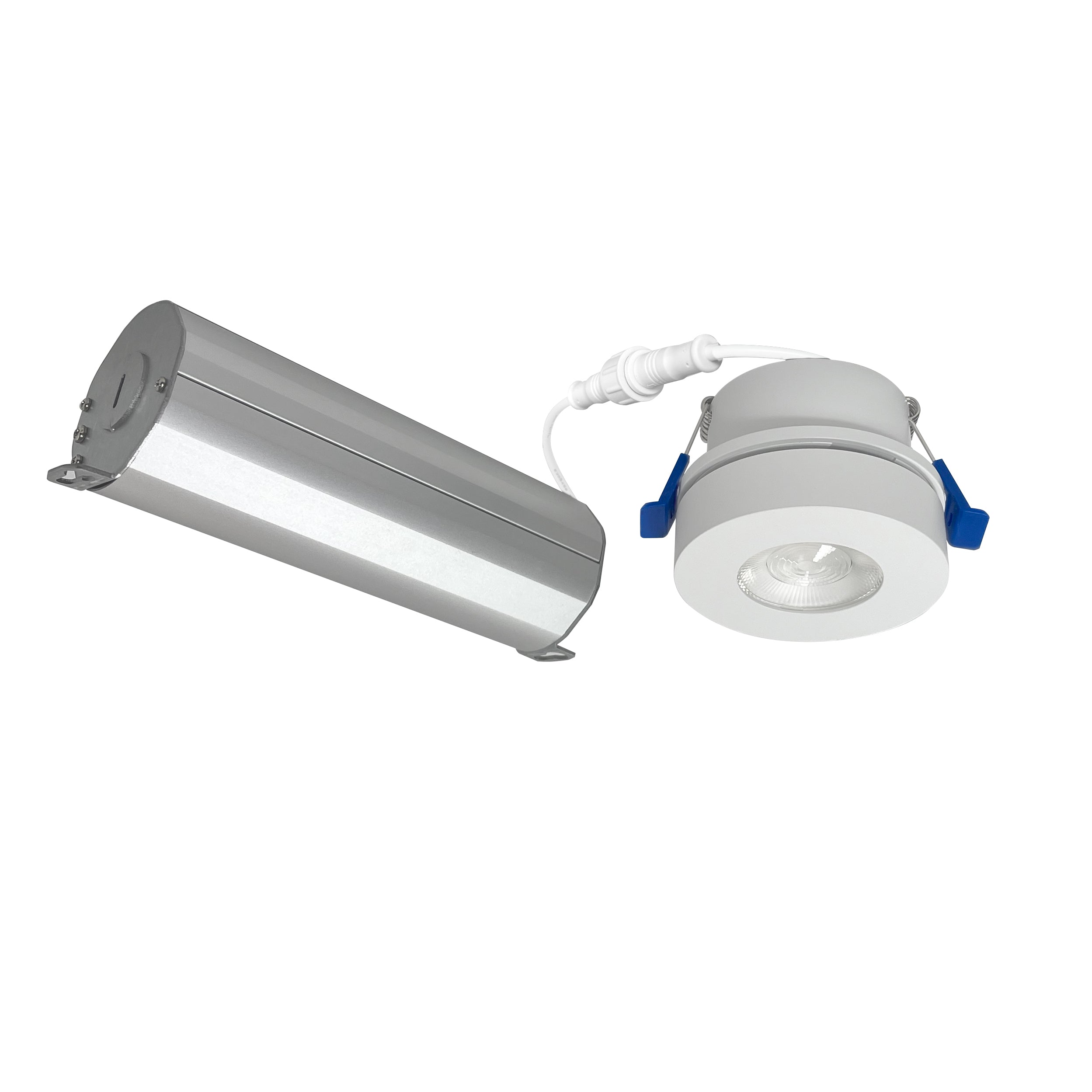 Nora Lighting NMW - 227MPW 2" M - Wave Can - less Adjustable LED Downlight, 2700K, Matte Powder White finish - Sonic Electric
