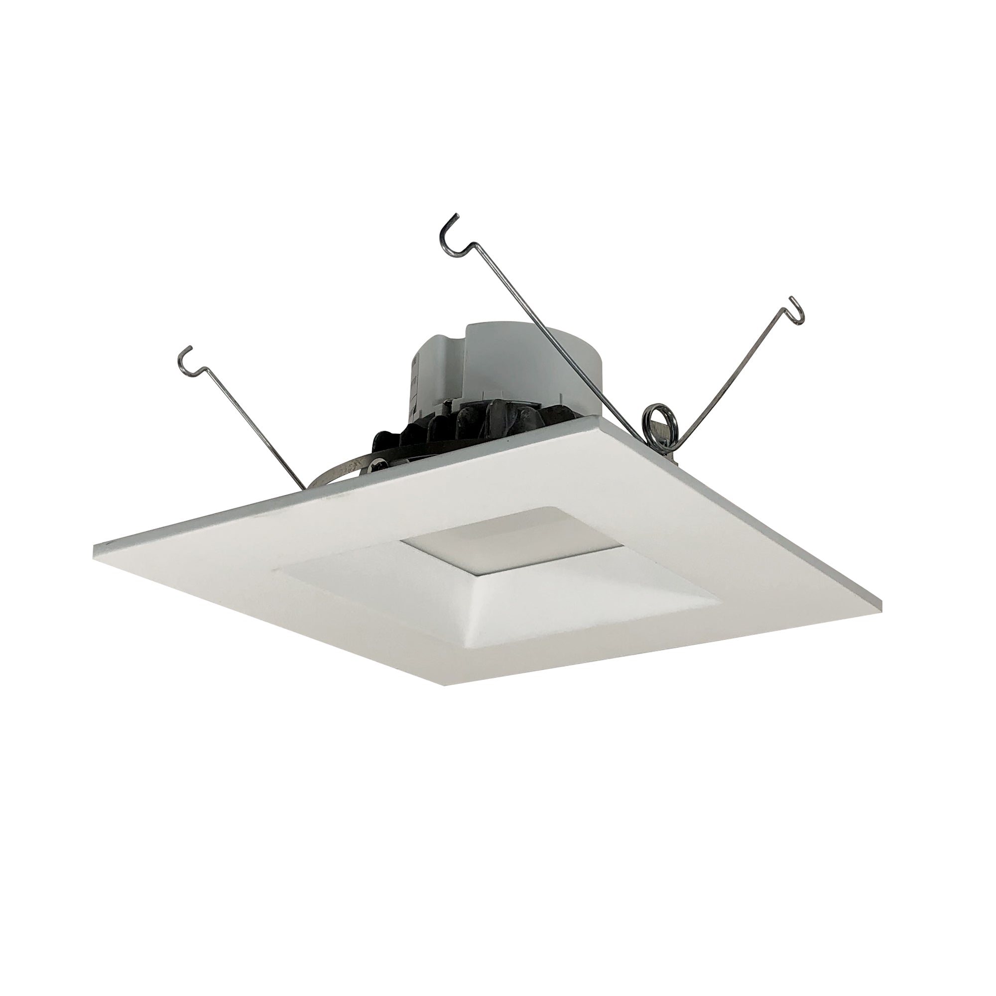 Nora Lighting NOX - 63627WW/12 6" Onyx Square LED Retrofit Reflector, 1200lm / 17.5W, 2700K, White finish - Sonic Electric