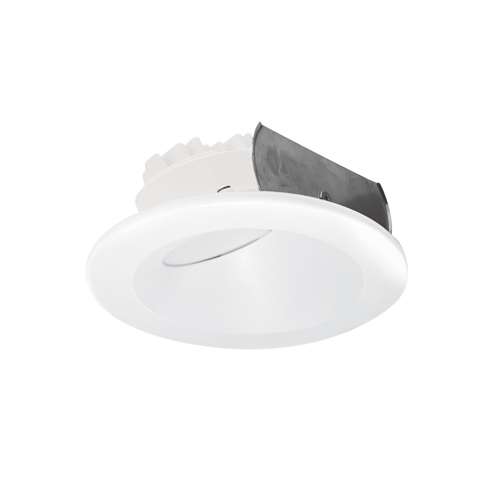 Nora Lighting NOXAC - 4RWTWWW 4" AC Onyx Round Wall Wash LED Retrofit, 800lm / 11W, Selectable CCT, White Finish - Sonic Electric