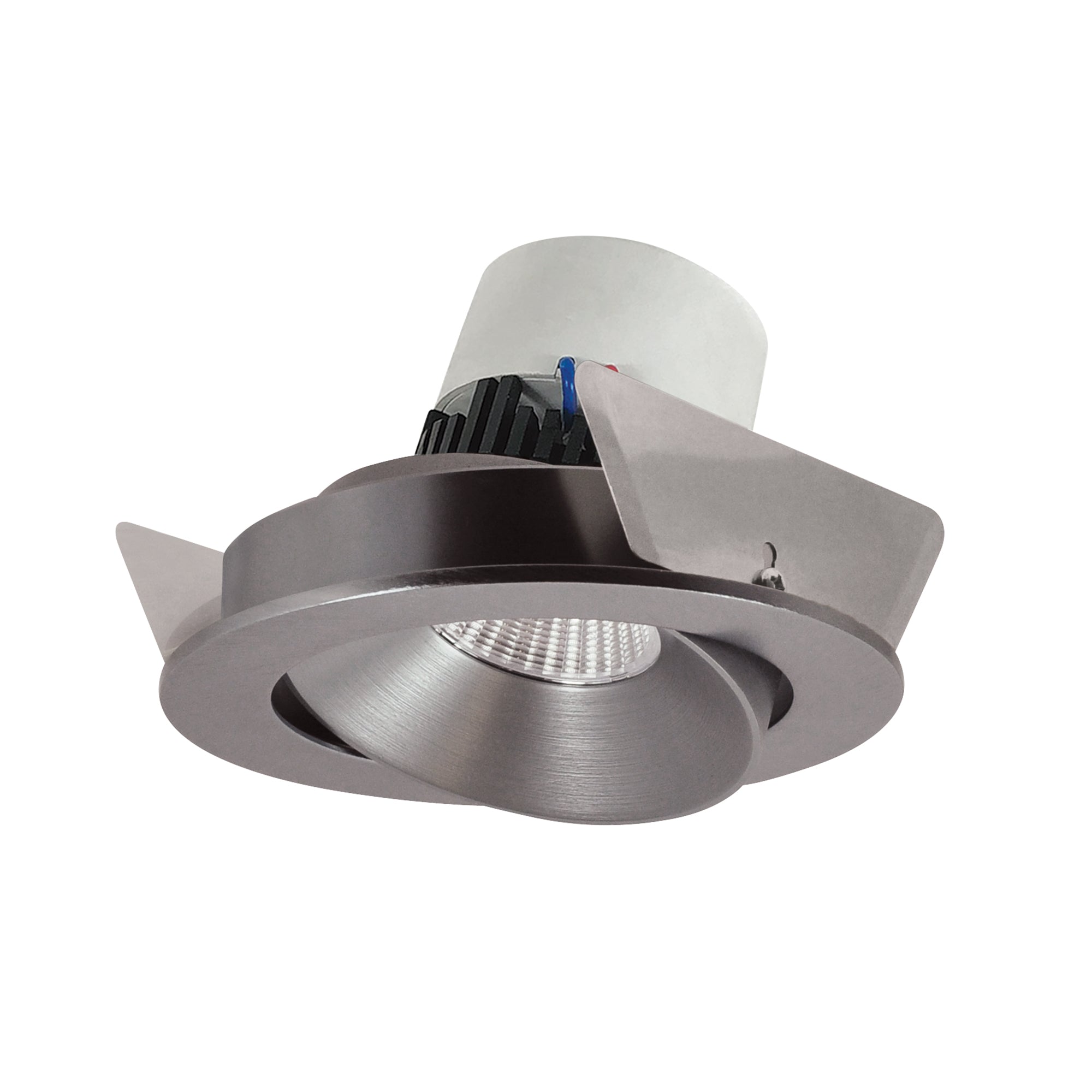 Nora Lighting NPR - 4RC27XNN 4" Pearl LED Round Adjustable Cone Retrofit, 1000lm / 12W, 2700K, Natural Metal Reflector / Natural Metal Flange - Sonic Electric