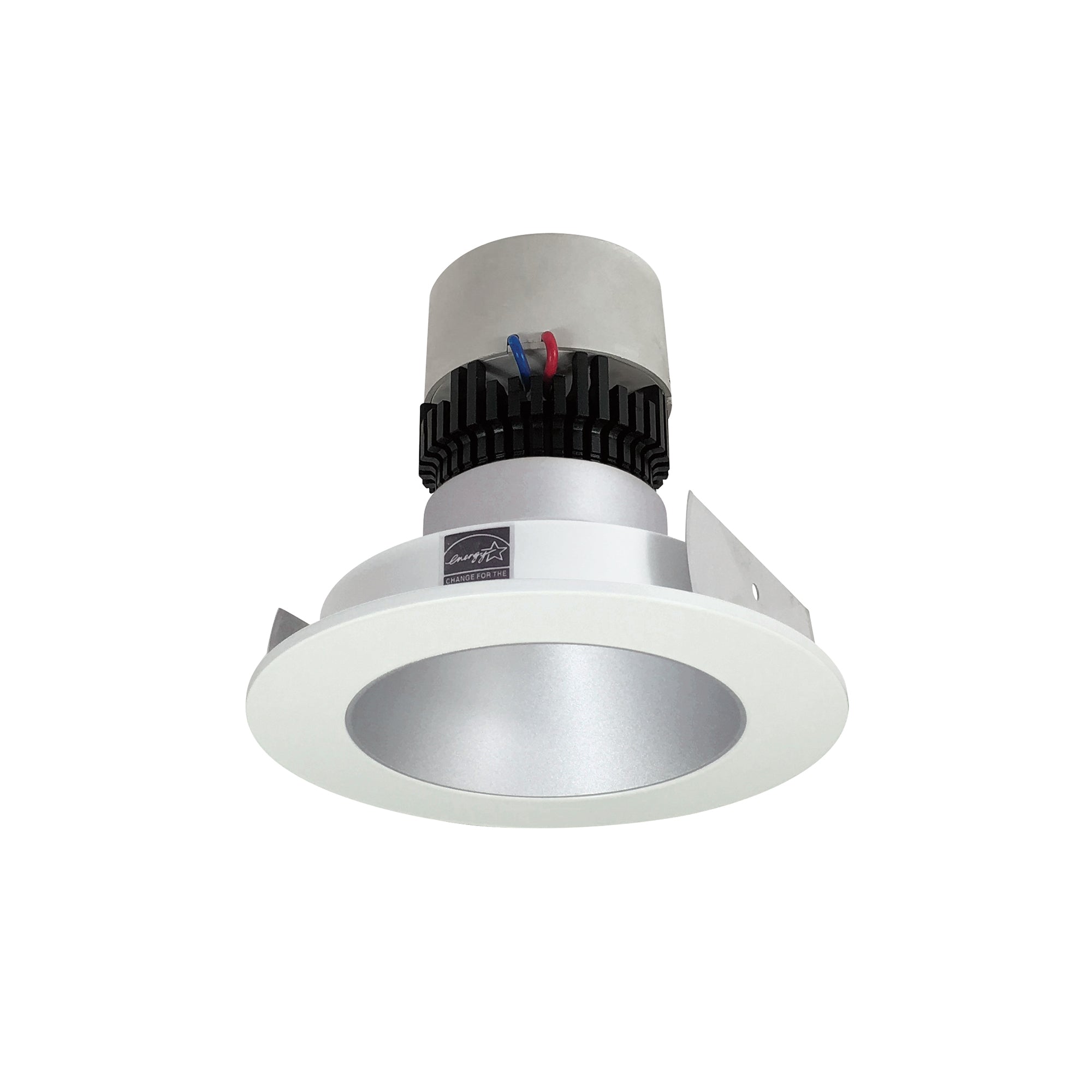 Nora Lighting NPR - 4RNDC27XHW 4" Pearl LED Round Retrofit Reflector, 1000lm / 12W, 2700K, Haze Reflector / White Flange - Sonic Electric