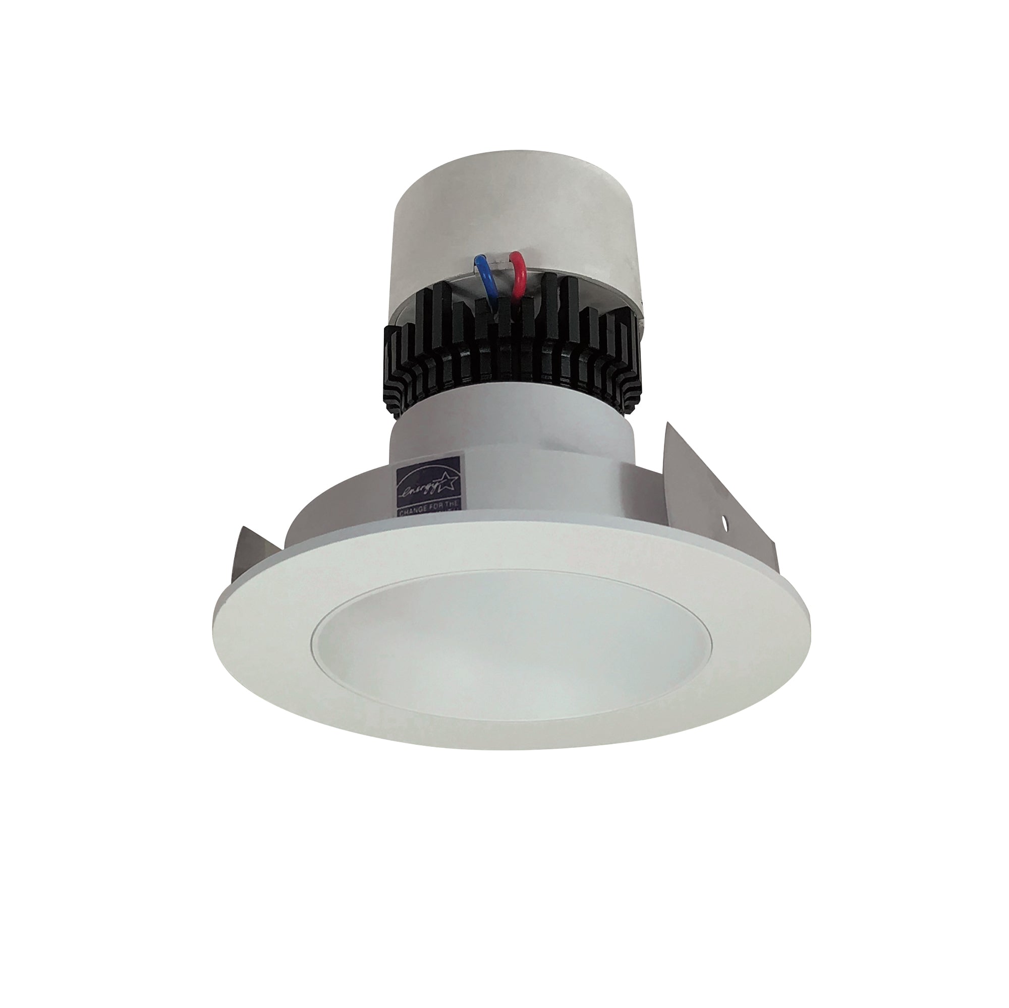 Nora Lighting NPR - 4RNDC40XWW 4" Pearl LED Round Retrofit Reflector, 1000lm / 12W, 4000K, White Reflector / White Flange - Sonic Electric