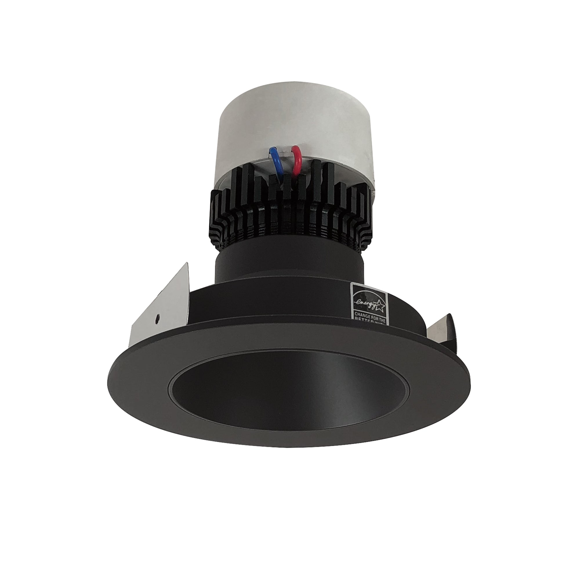 Nora Lighting NPR - 4RNDCCDXBB 4" Pearl LED Round Retrofit Reflector, 800lm / 12W, Comfort Dim, Black Reflector / Black Flange - Sonic Electric