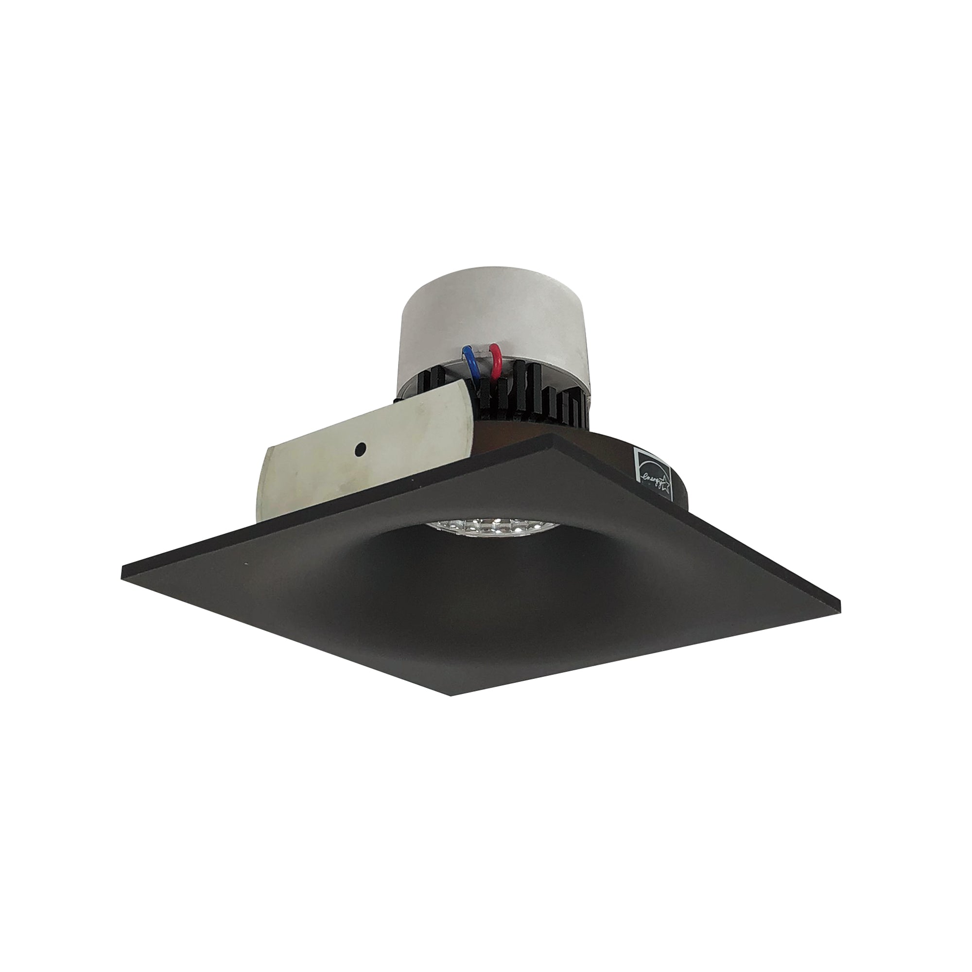 Nora Lighting NPR - 4SNB27XBZ 4" Pearl LED Square Bullnose Retrofit, 1000lm / 12W, 2700K, Bronze Finish - Sonic Electric