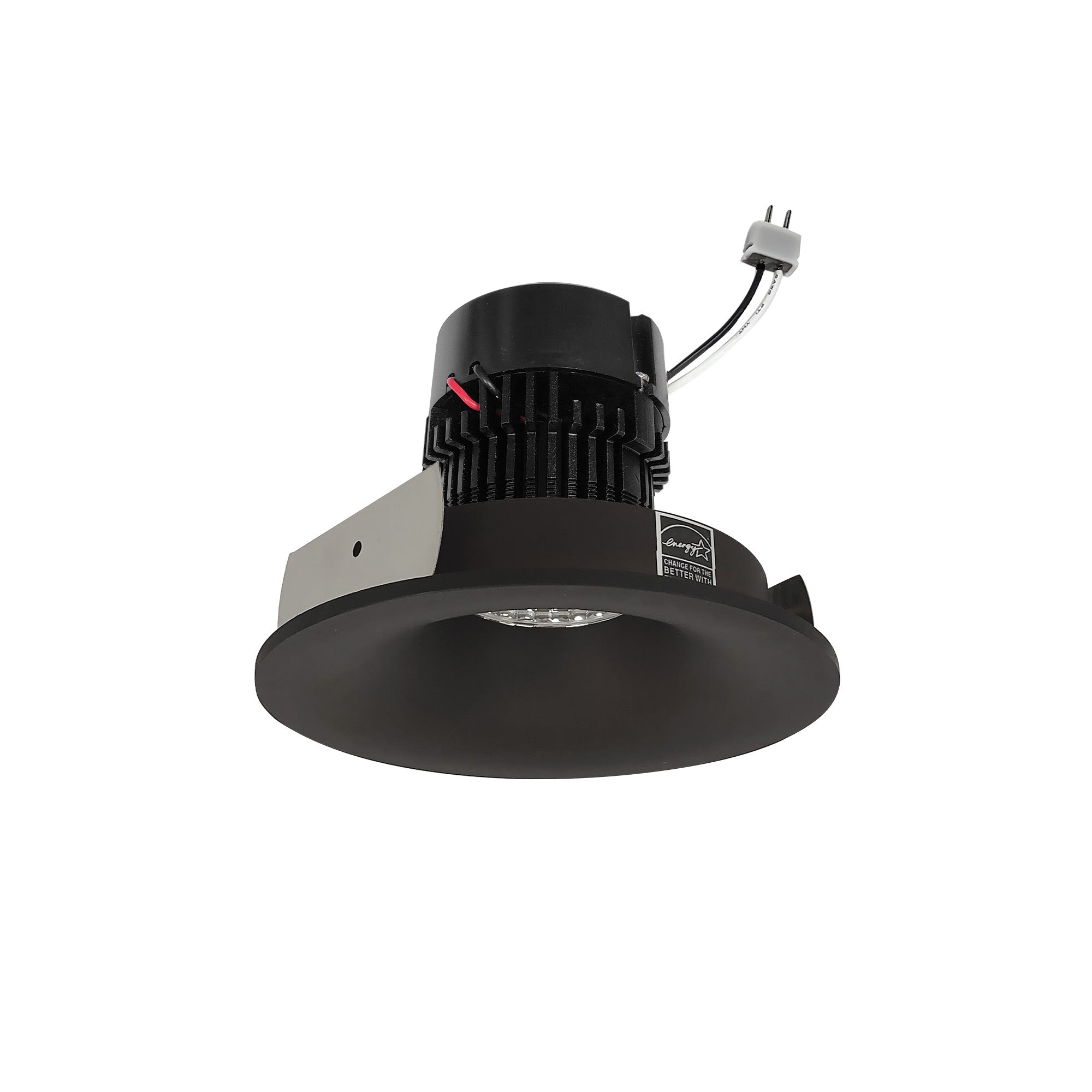 Nora Lighting NPRLV - 4RNB40XBZ 4" Pearl Low Voltage LED Round Bullnose Retrofit, 1200lm / 11W, 4000K, Bronze Finish - Sonic Electric