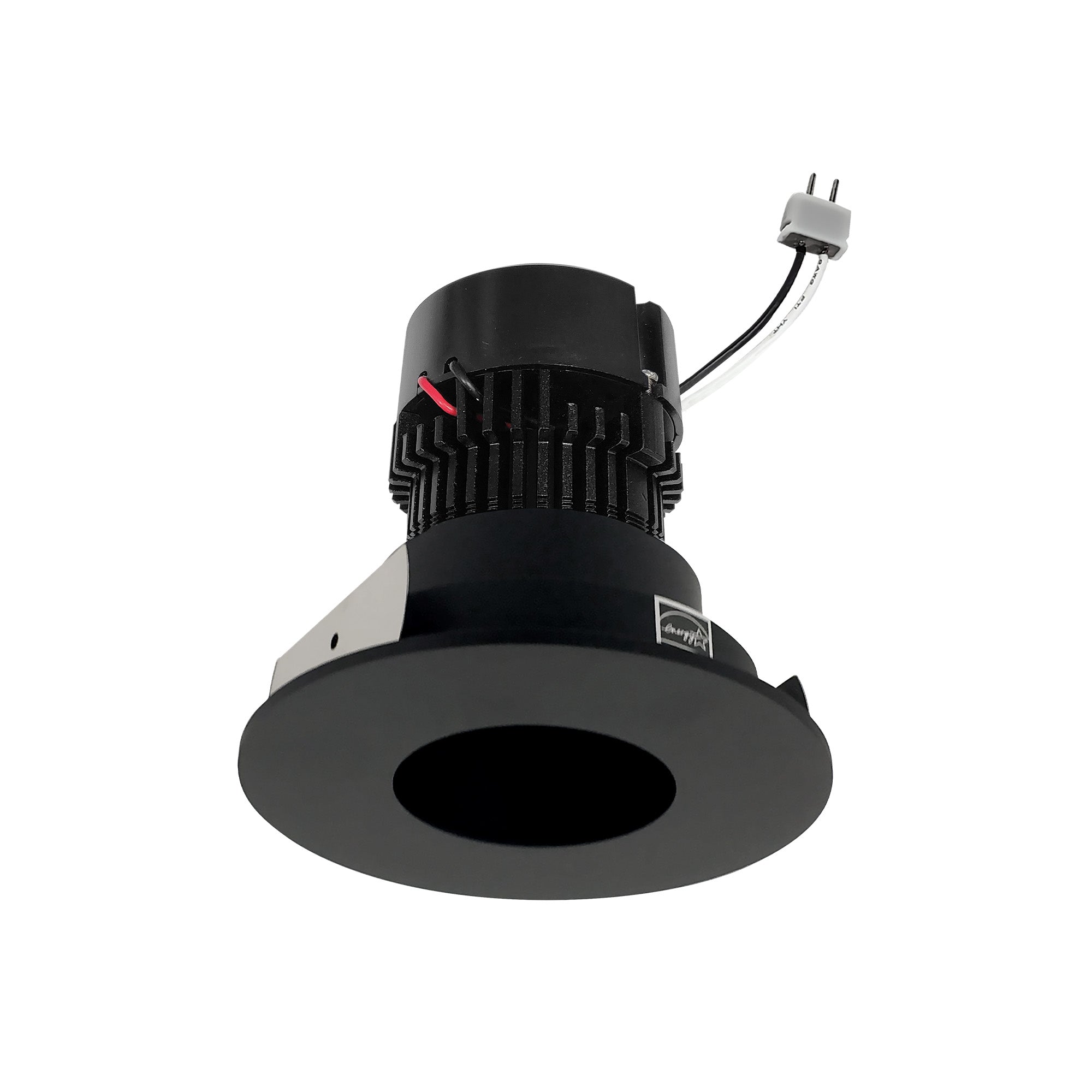 Nora Lighting NPRLV - 4RPH40XBB 4" Pearl Low Voltage LED Round Pinhole Retrofit, 950lm / 11W, 4000K, Black Pinhole / Black Flange - Sonic Electric
