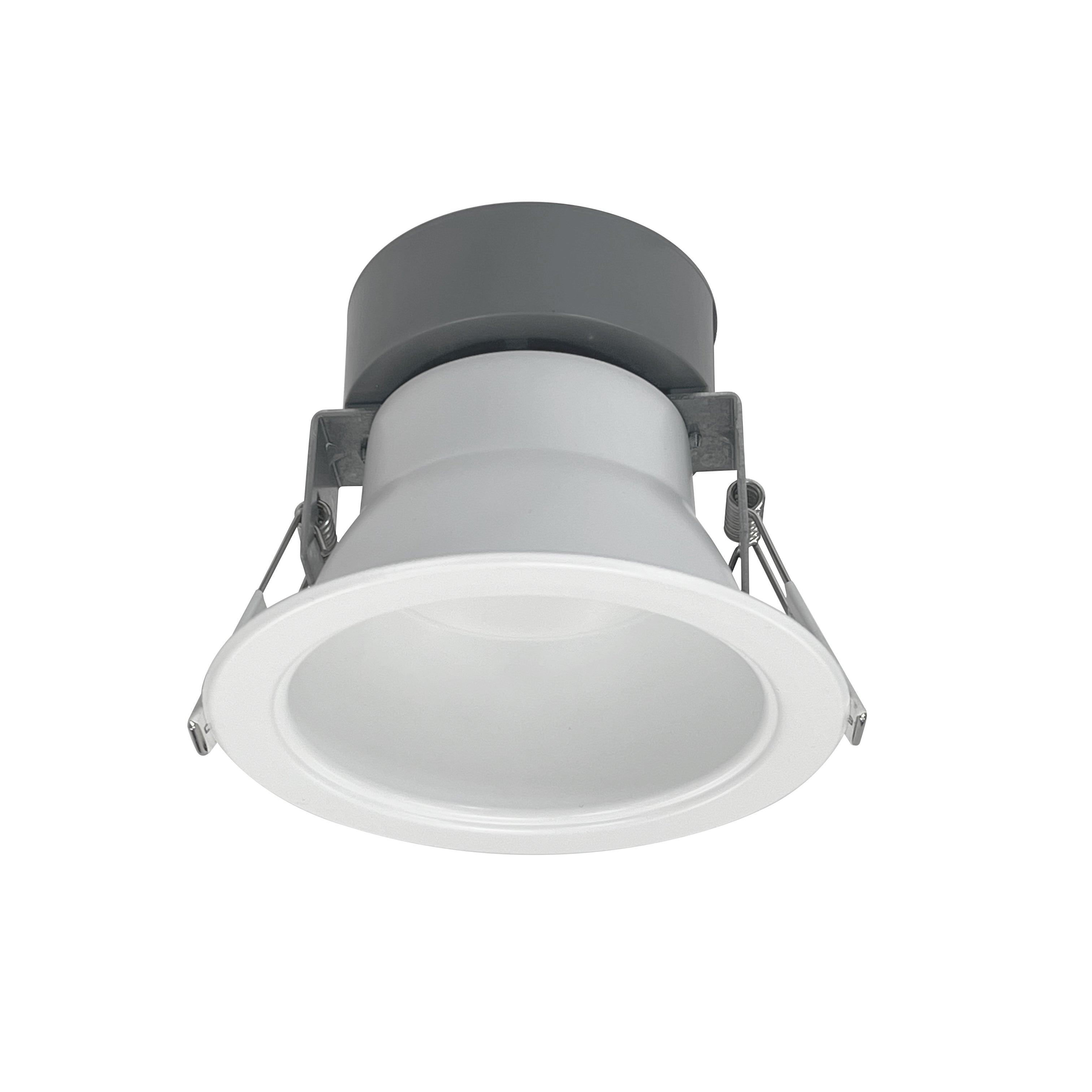 Nora Lighting NQZ2 - 41TWTW - MPW 4" Quartz Round Can - less LED Downlight with Selectable Lumens & CCT, 120 - 277V input, Up to 1250lm, Matte Powder White Finish - Sonic Electric