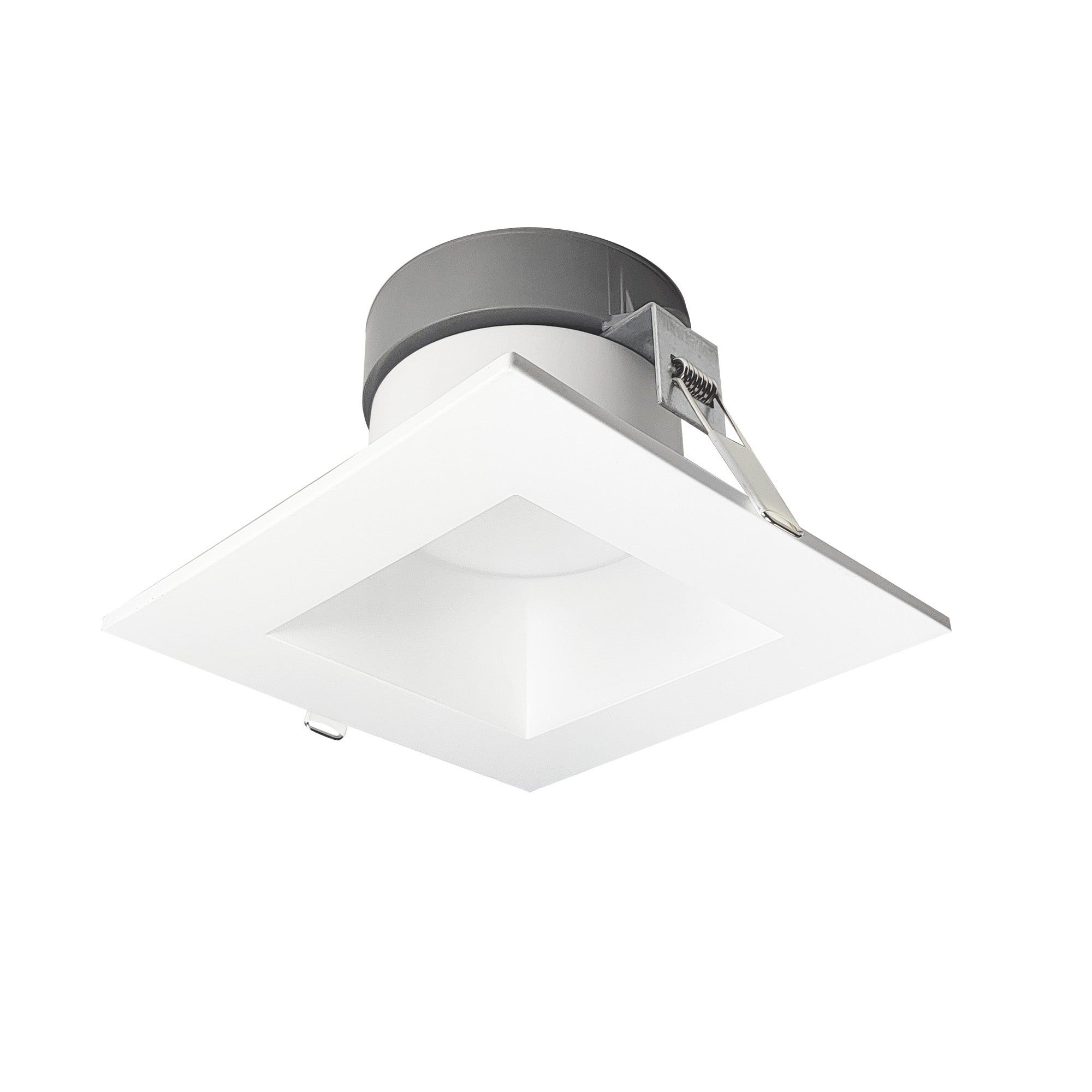 Nora Lighting NQZ2 - 66TWTW - MPW 6" Quartz Square Can - less LED Downlight with Selectable Lumens & CCT, 120 - 277V input, Up to 2200lm, Matte Powder White Finish - Sonic Electric