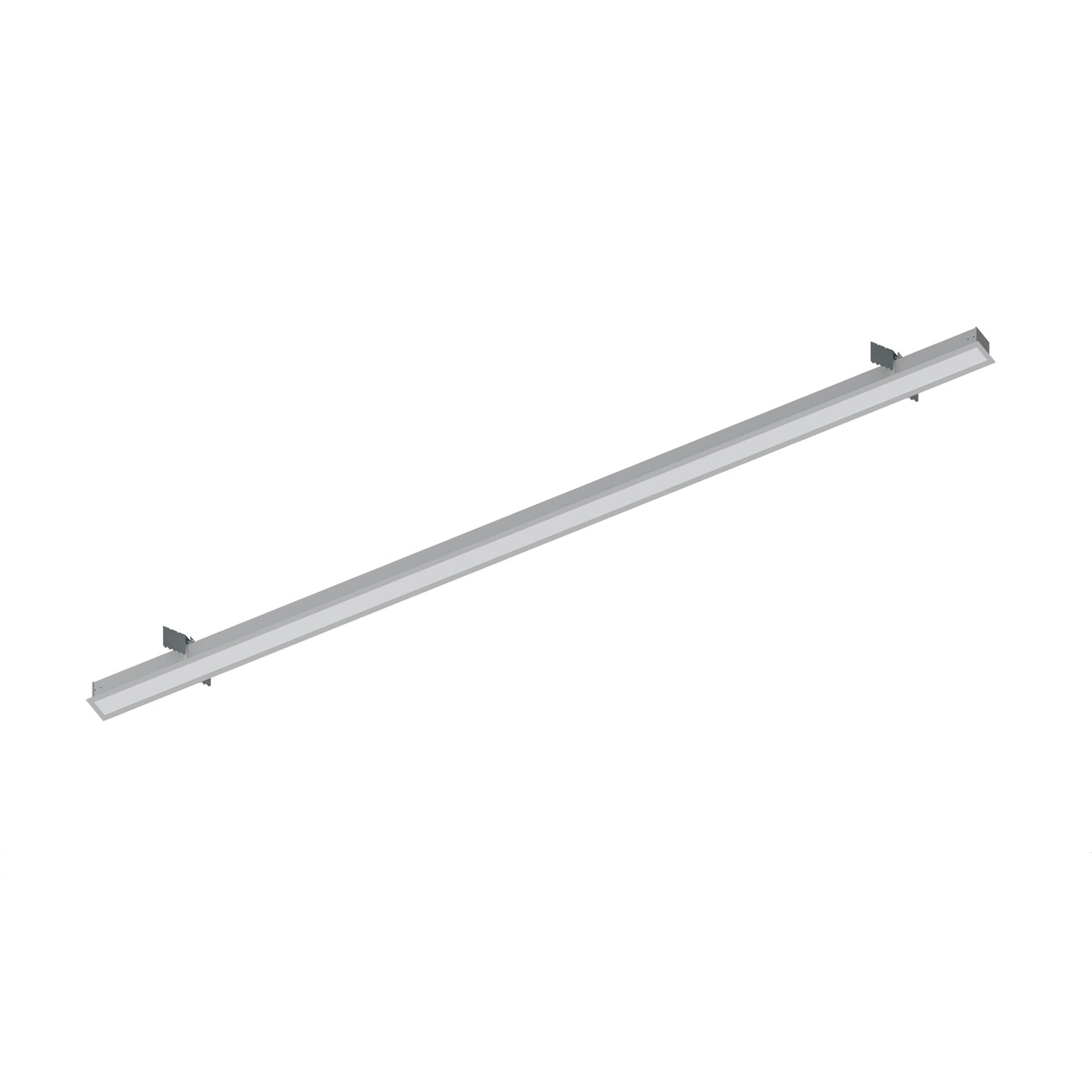 Nora Lighting NRLIN - 81035A 8' L - Line LED Recessed Linear, 8400lm / 3500K, Aluminum Finish - Sonic Electric