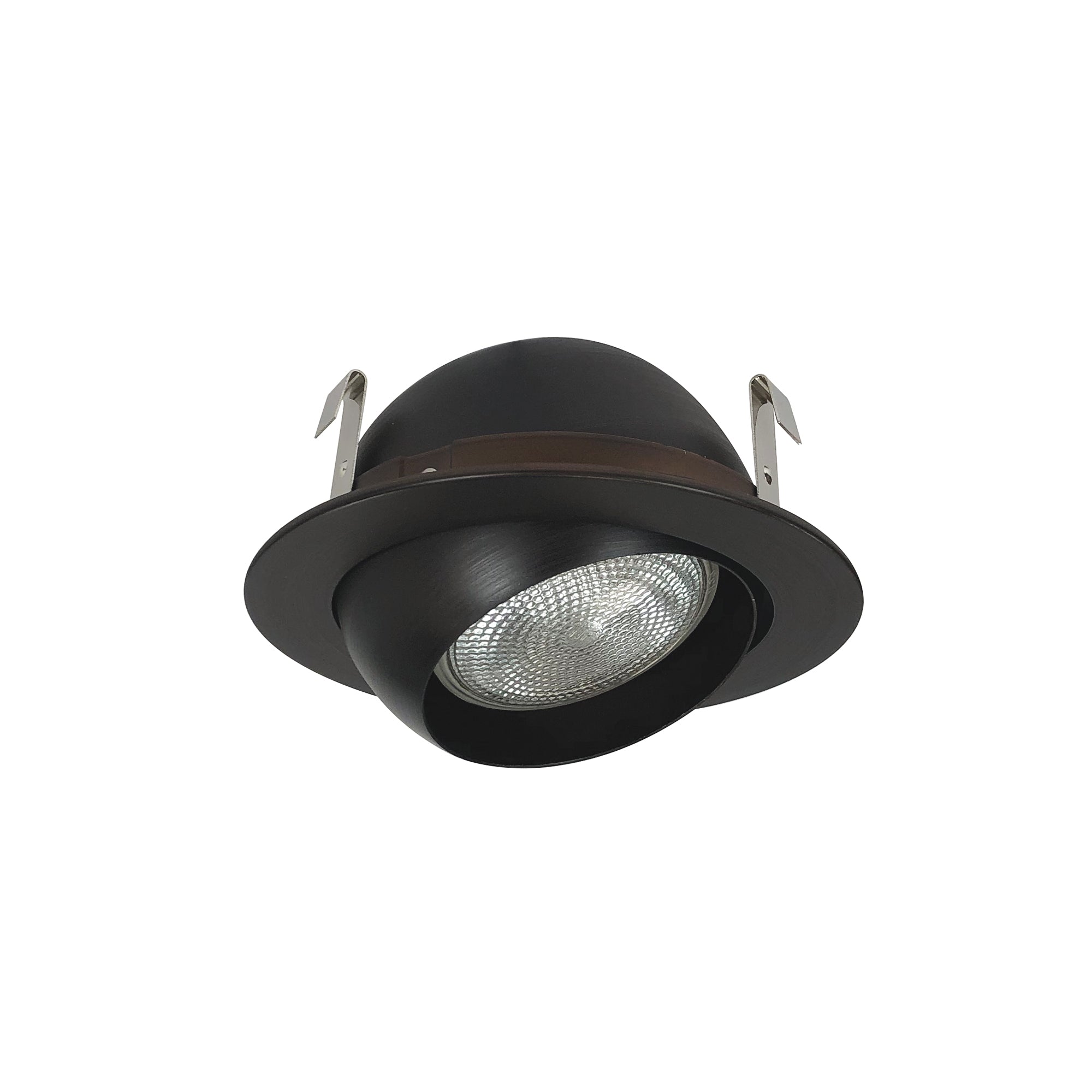 Nora Lighting NS - 18BZ 4" Adjustable Eyeball w/ Metal Trim, Bronze - Sonic Electric