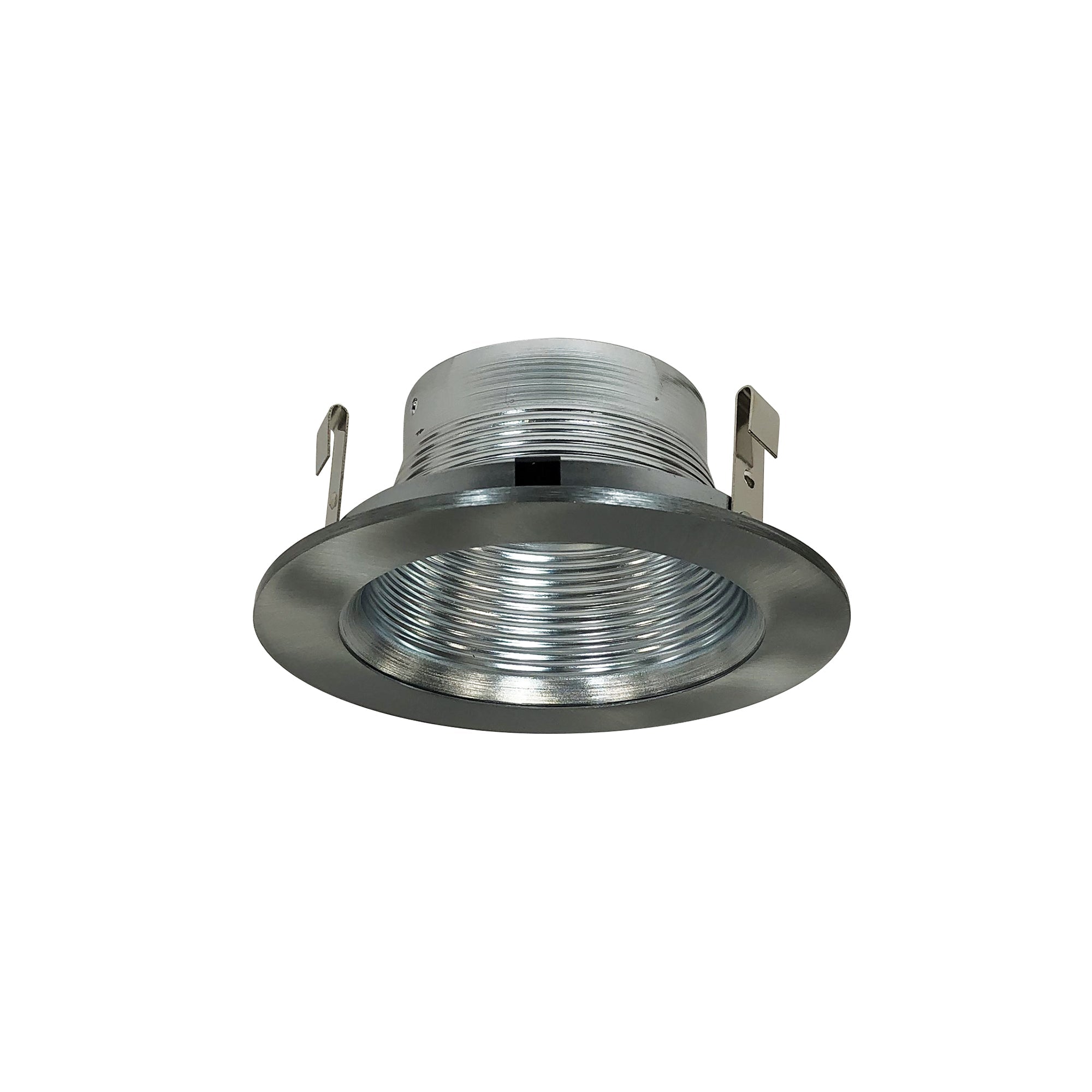 Nora Lighting NS - 40N 4" Natural Metal Stepped Metal Baffle Trim w/ Natural Metal Ring - Sonic Electric