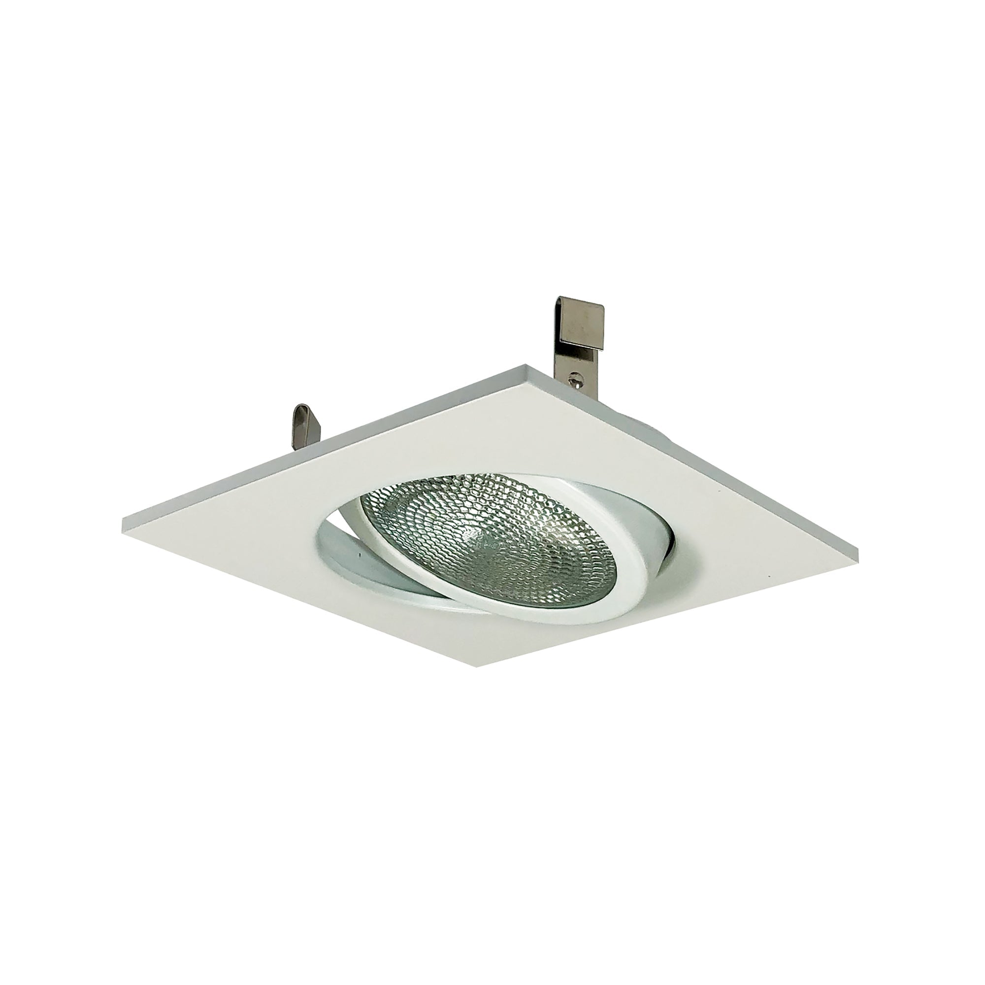 Nora Lighting NS - 4912W 4" WH GIMBAL,SQ WHITE TRIM - Sonic Electric