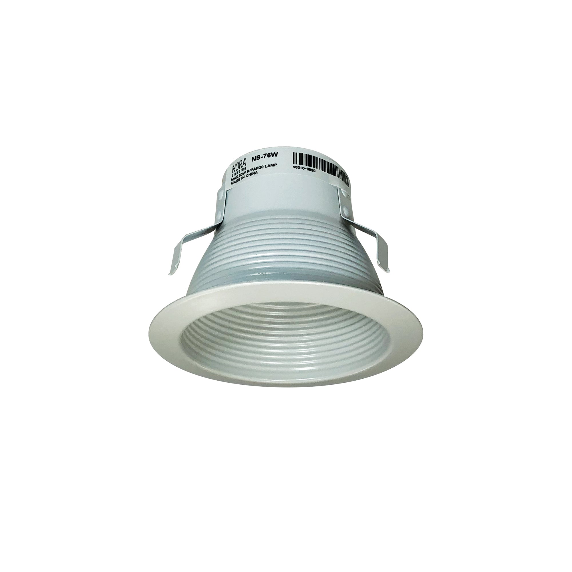 Nora Lighting NS - 76W 4" LENSLESS WHT BAF SHWR & FLG - Sonic Electric