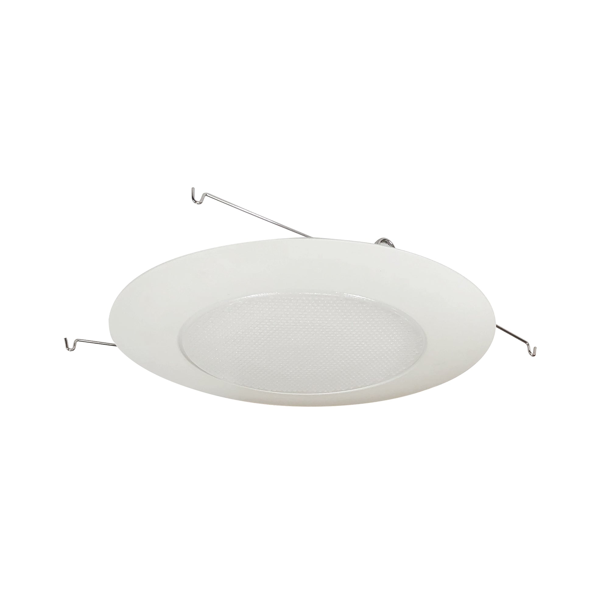 Nora Lighting NT - 22 6" Albalite Shower Lens w/ Metal Trim, White - Sonic Electric