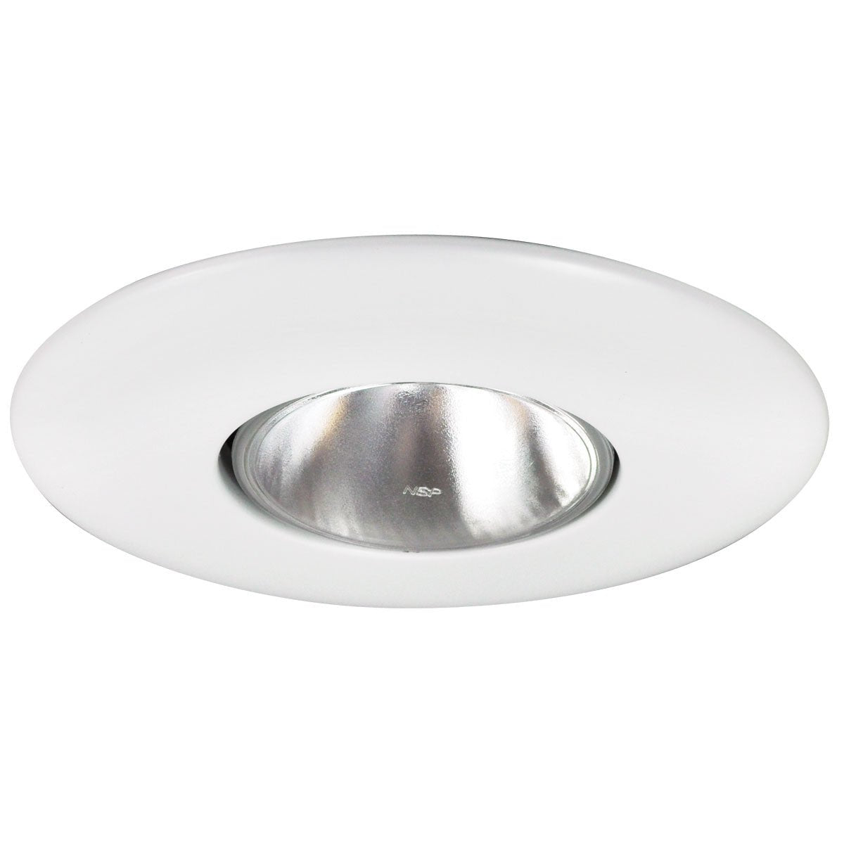 Nora Lighting NT - 30 6" BR30/PAR30 Open Metal Trim, White - Sonic Electric