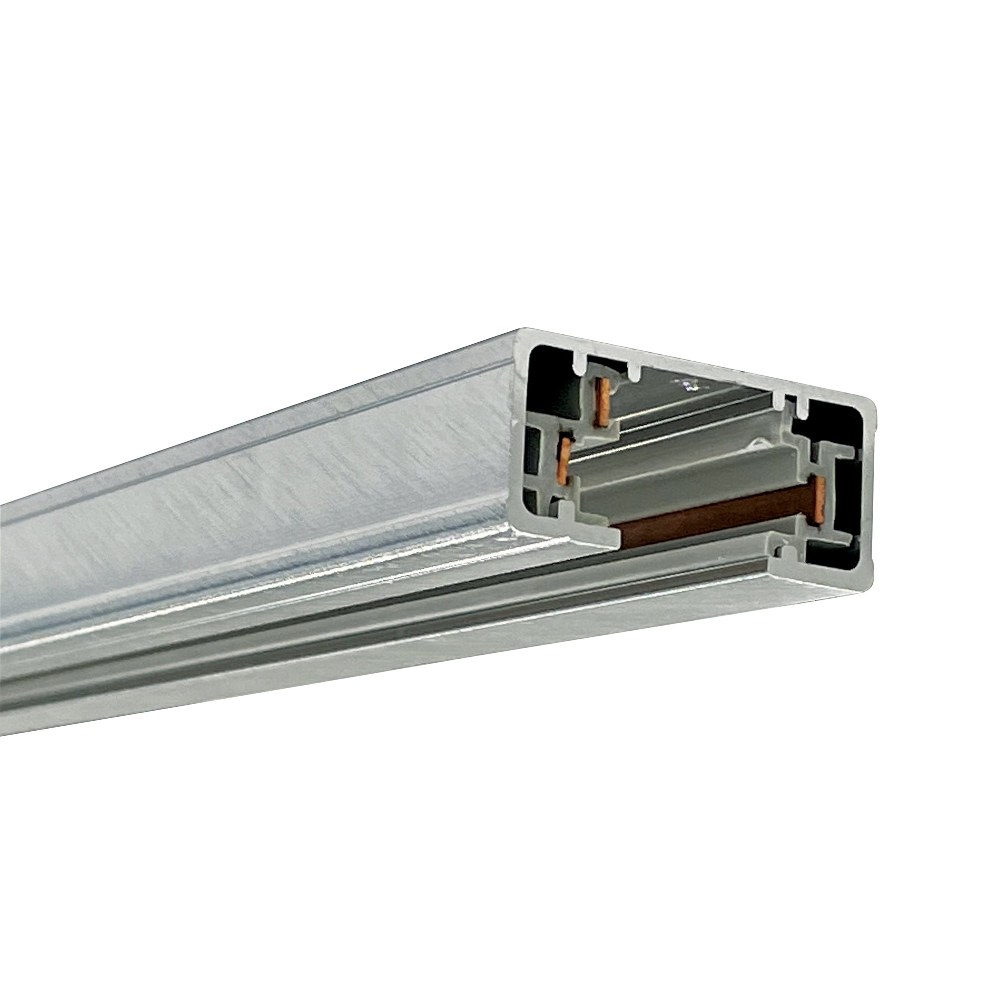 Nora Lighting NT - 303N 6' One - Circuit Track, Natural Metal Finish - Sonic Electric