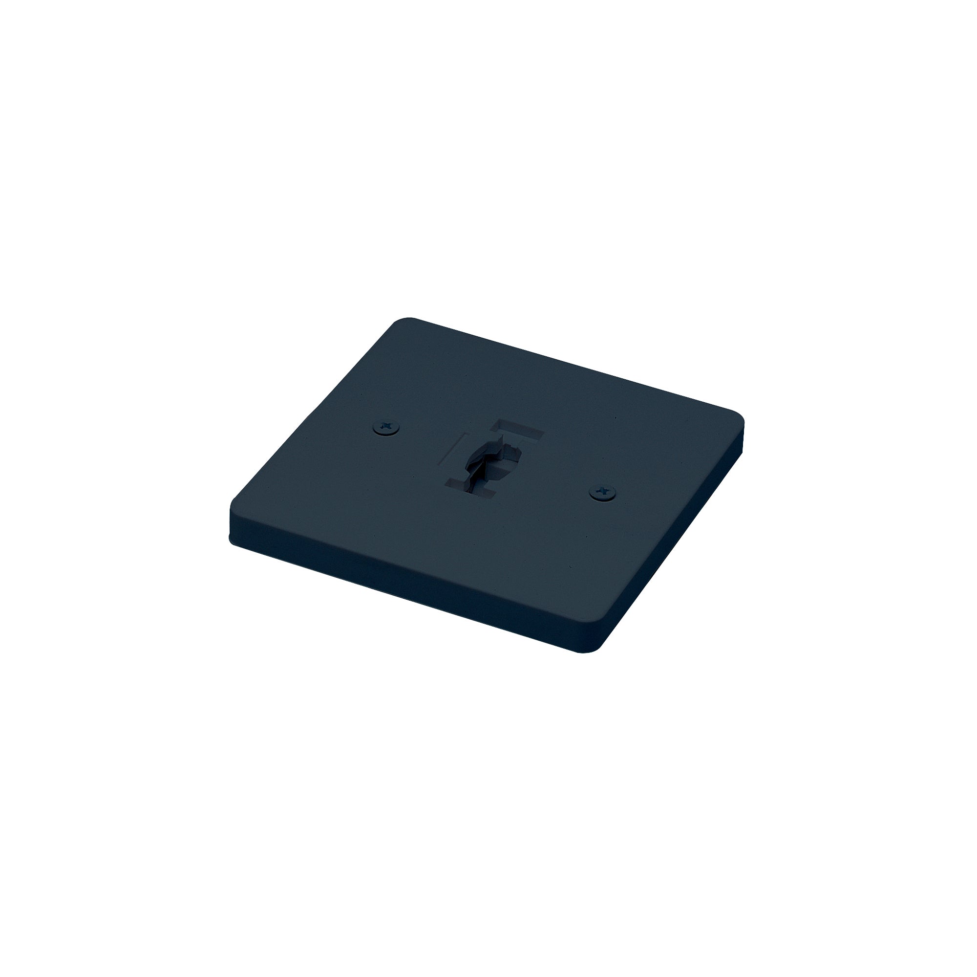 Nora Lighting NT - 319B Square Monopoint Canopy for Line Voltage Track Heads, Black Finish - Sonic Electric