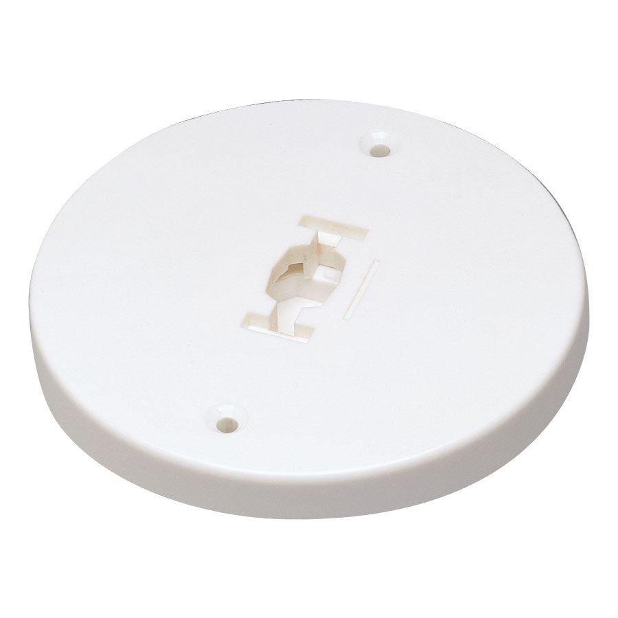 Nora Lighting NT - 366W Round Monopoint Canopy for Line Voltage Track Heads, White Finish - Sonic Electric