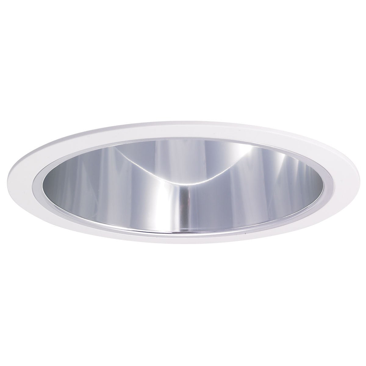 Nora Lighting NTA - 97 6" Specular Clear Cone Reflector w/ White Plastic Ring - Sonic Electric