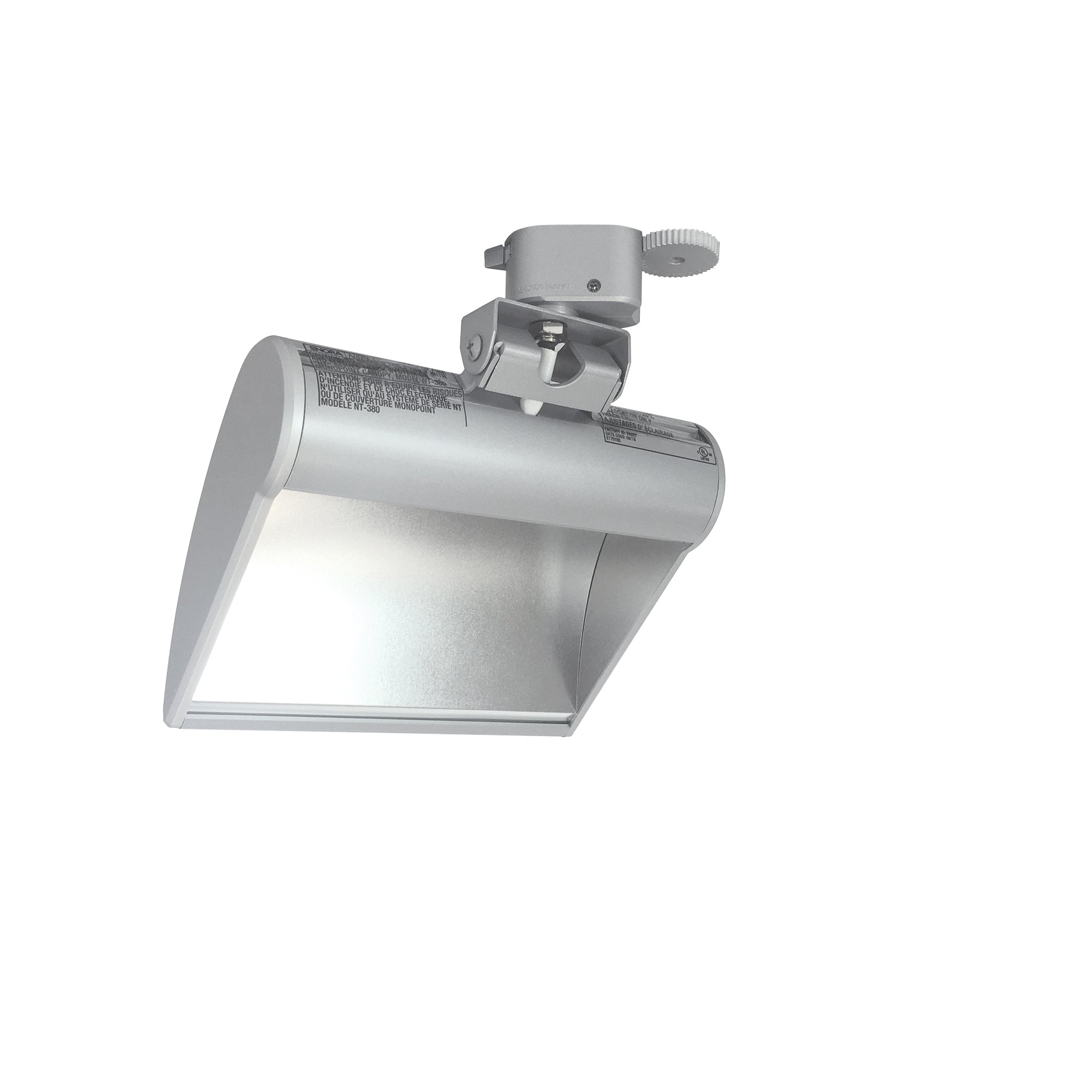 Nora Lighting NTE - 88031530S 8" Dipper LED Track Head, 1000lm, 15W, 3000K, 90+ CRI, Silver - Sonic Electric