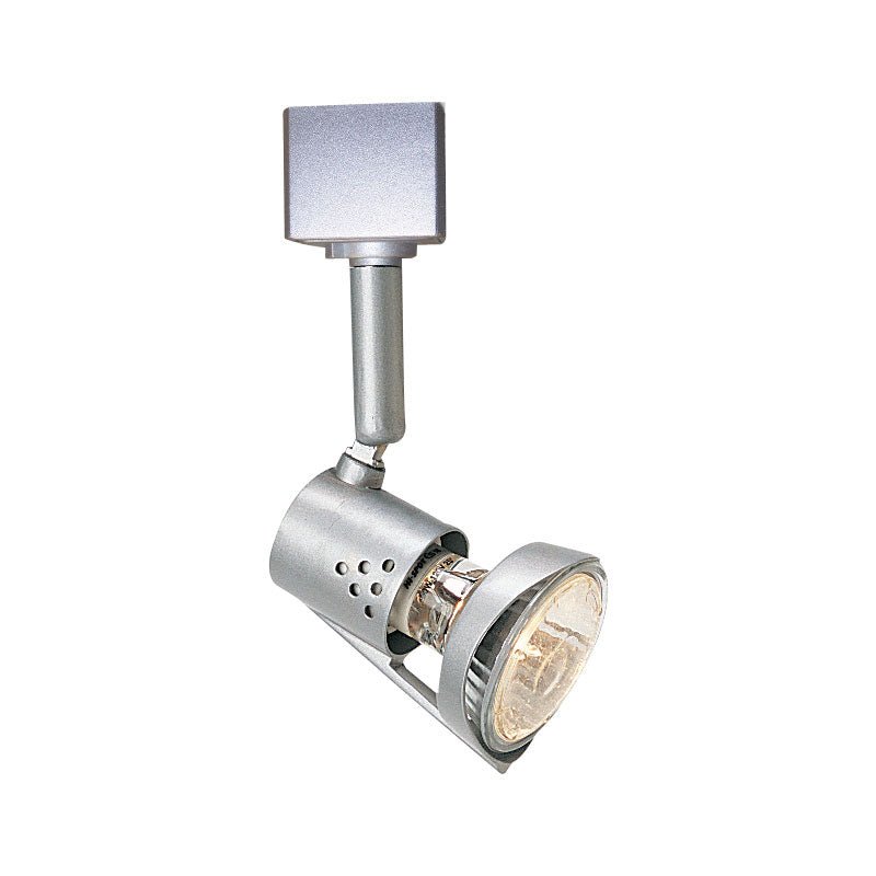 Nora Lighting NTH - 618S/J Italia Track Head, Line Voltage, MR16 GU10, J - Style, Silver - Sonic Electric