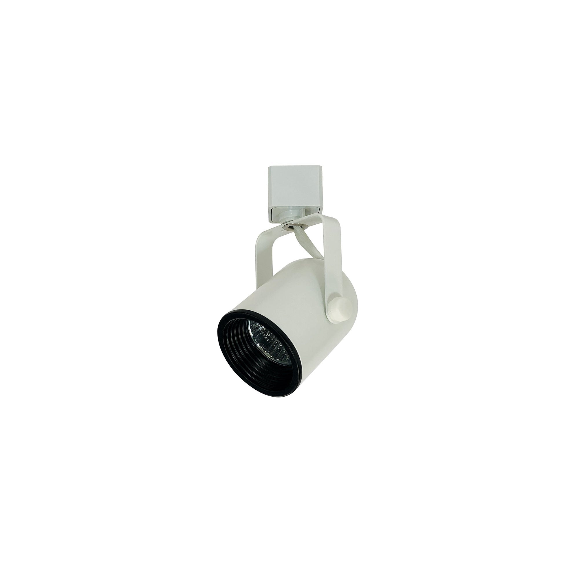 Nora Lighting NTH - 694W Mini Baffle Round Back Cylinder Track Head, MR16, White - Sonic Electric