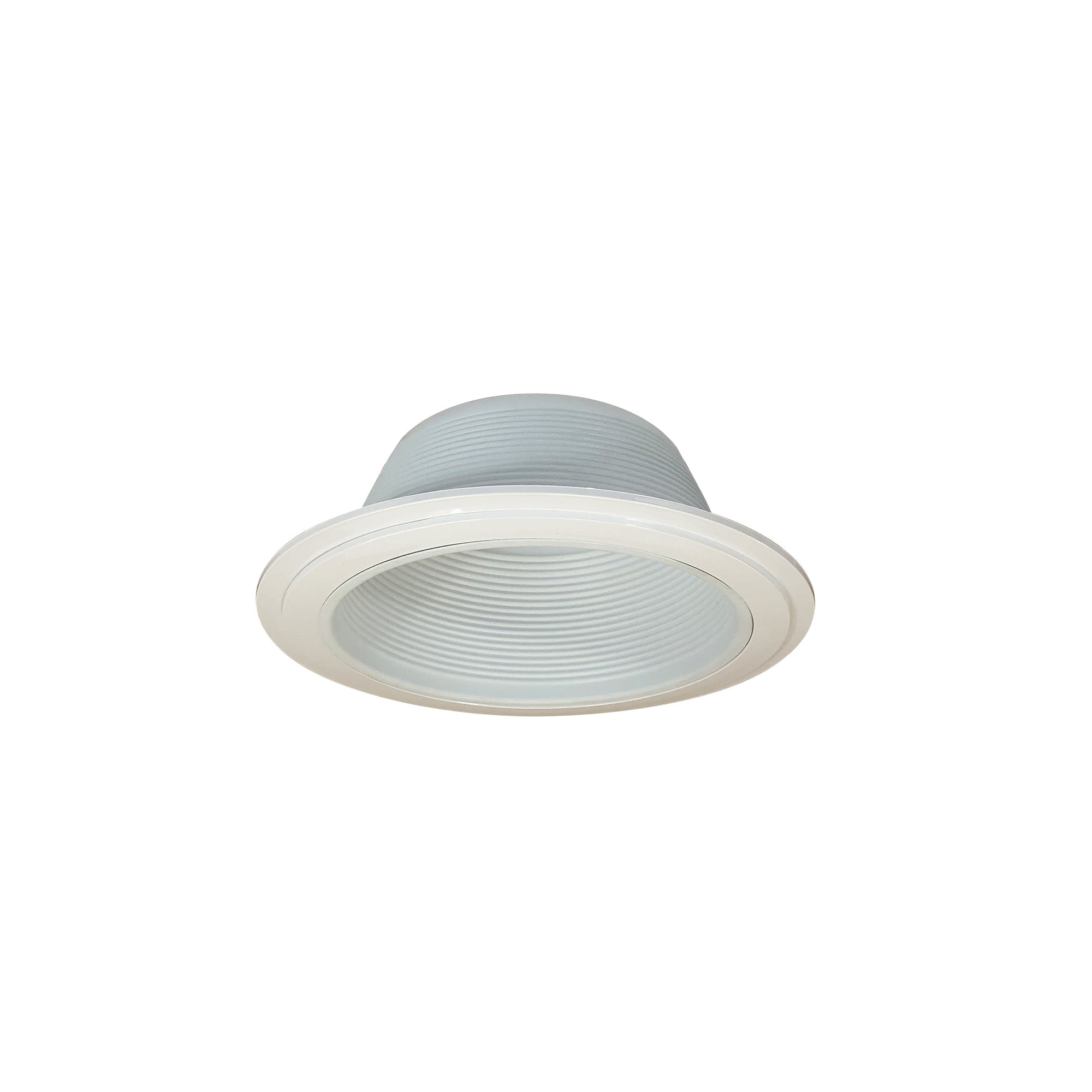 Nora Lighting NTM - 31/2R 6" BR/PAR30 Stepped Baffle w/ Regular & Oversize Plastic Rings, White - Sonic Electric