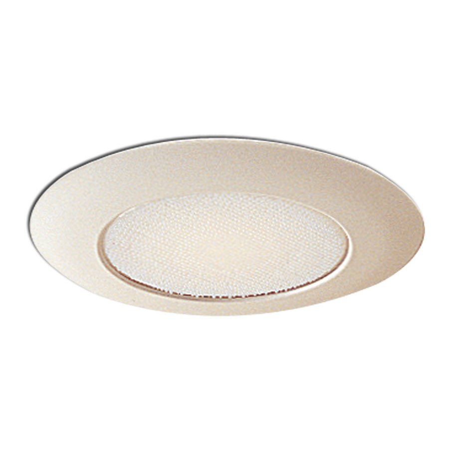 Nora Lighting NTM - 322W 6" Albalite Lens w/ Metal Trim & Bracket, White - Sonic Electric