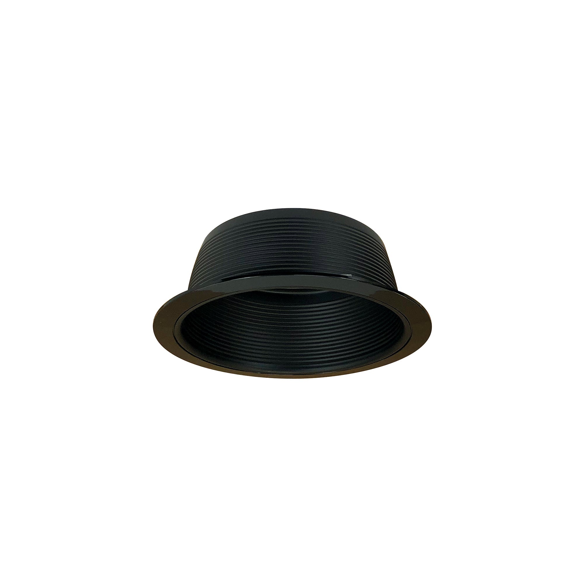 Nora Lighting NTM - 40B 6" Stepped Baffle w/ Metal Ring, Black - Sonic Electric