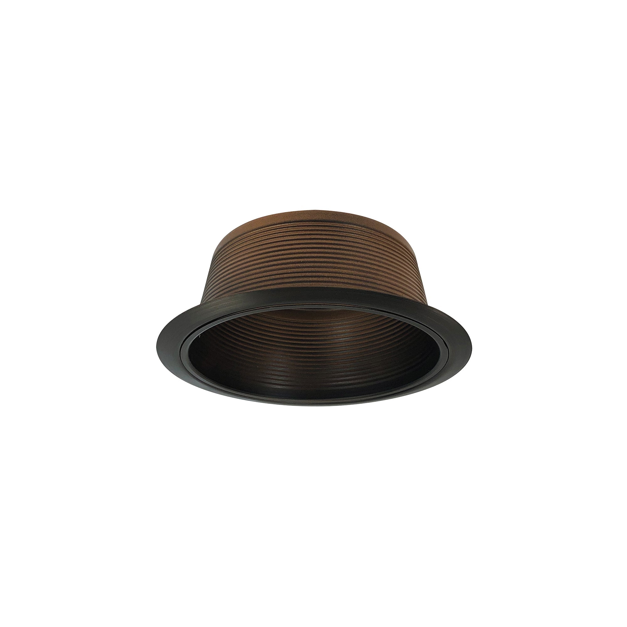 Nora Lighting NTM - 41BZ 6" Stepped Baffle w/ Plastic Ring, Bronze - Sonic Electric