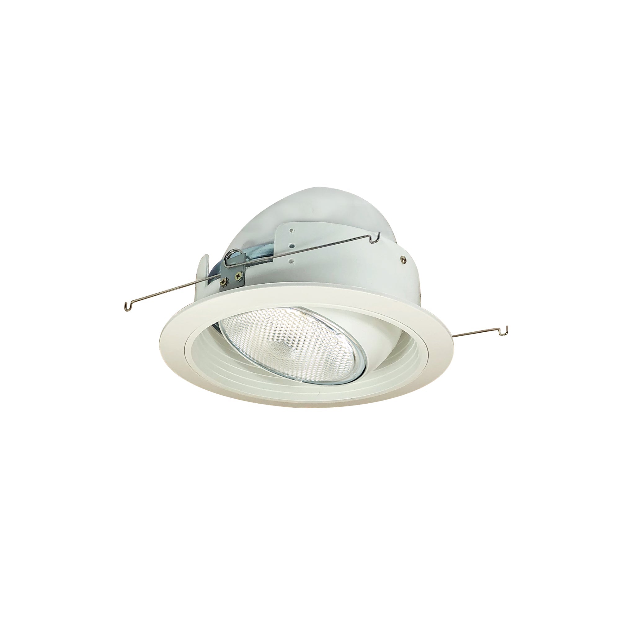 Nora Lighting NTM - 49 6" Stepped Baffle w/ Regressed Eyeball, White - Sonic Electric