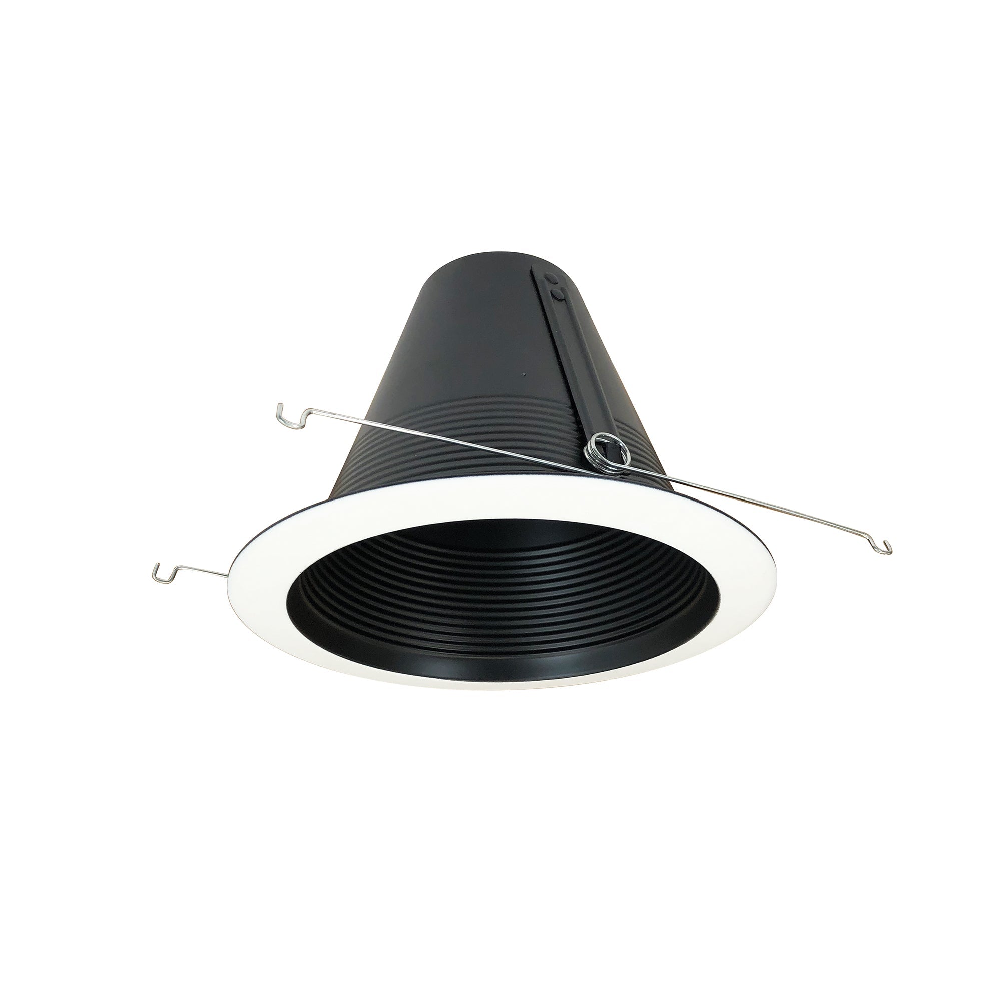 Nora Lighting NTM - 713BAL 6" Air - Tight Aluminum Baffle Cone w/ Flange, Black/White - Sonic Electric
