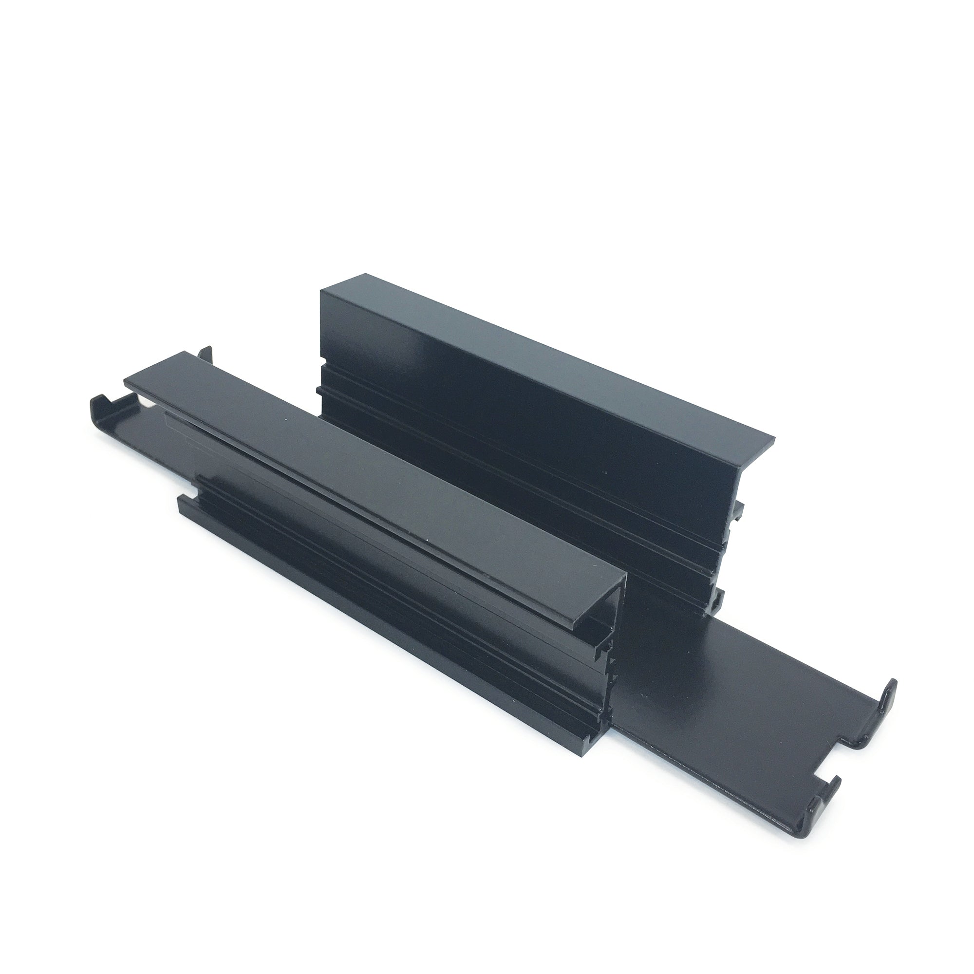 Nora Lighting NTRT - 10B Straight Connector for Recessed Track, 1 or 2 Circuit Track, Black - Sonic Electric