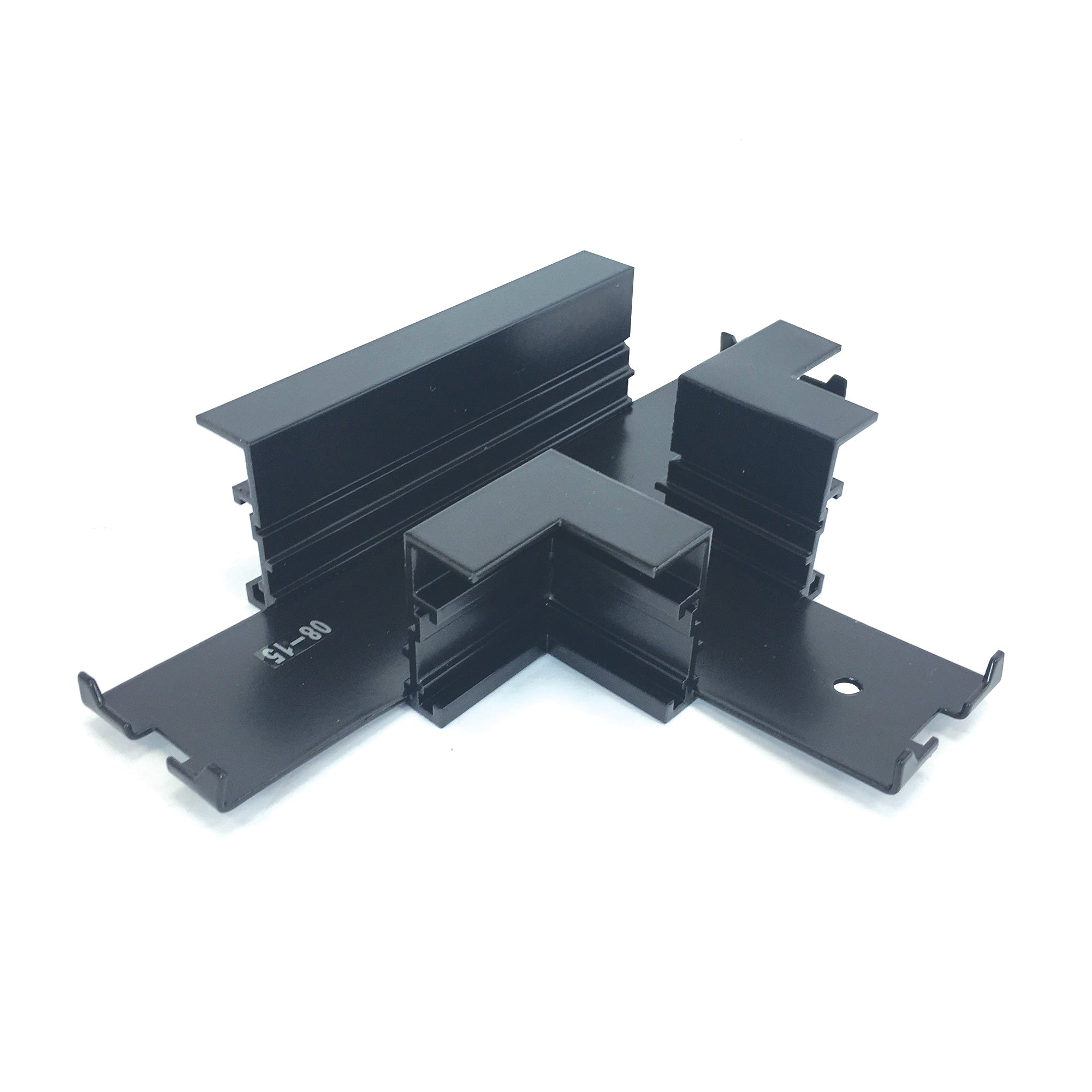 Nora Lighting NTRT - 14B T Connector for Recessed Track, 1 or 2 Circuit Track, Black - Sonic Electric