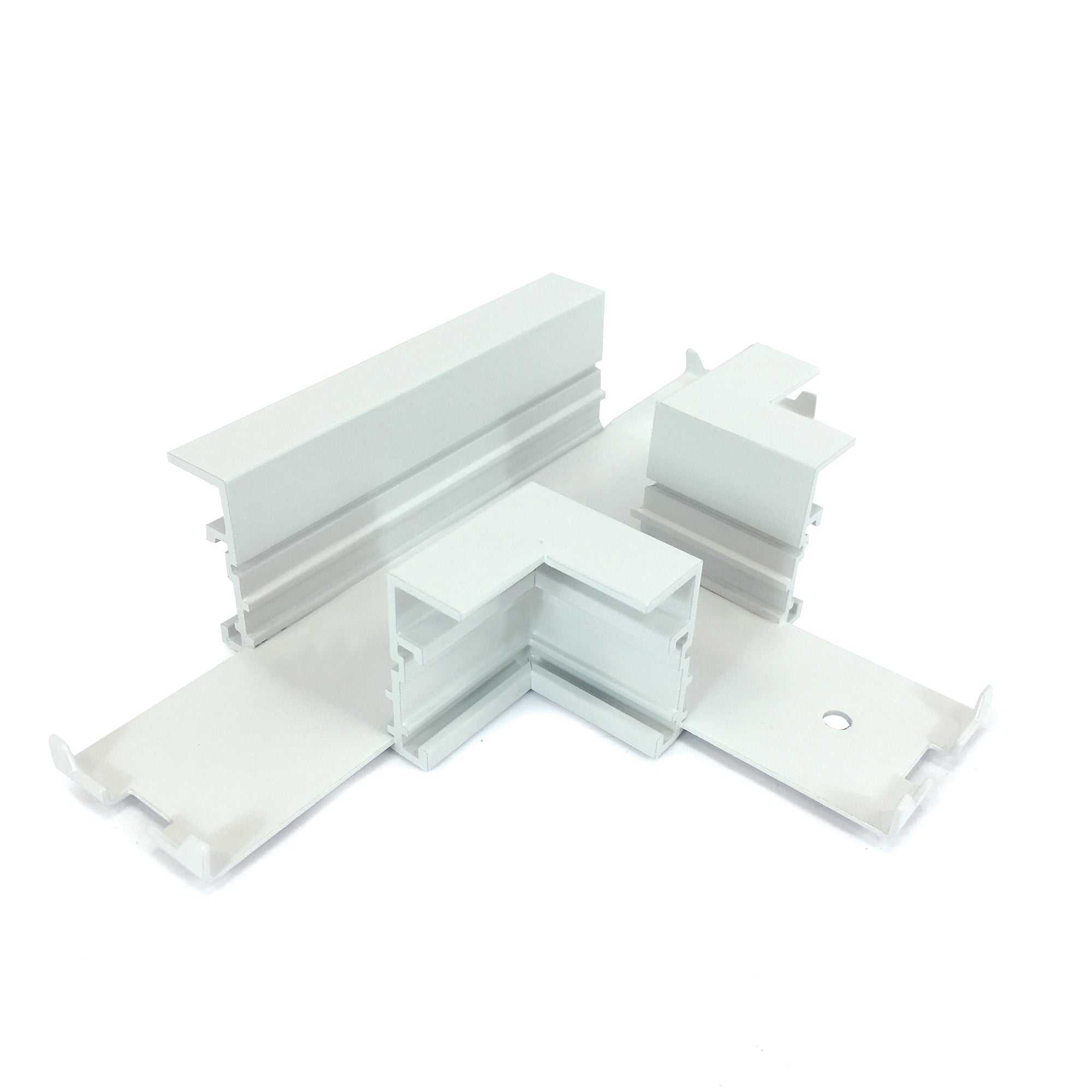 Nora Lighting NTRT - 14W T Connector for Recessed Track, 1 or 2 Circuit Track, White - Sonic Electric