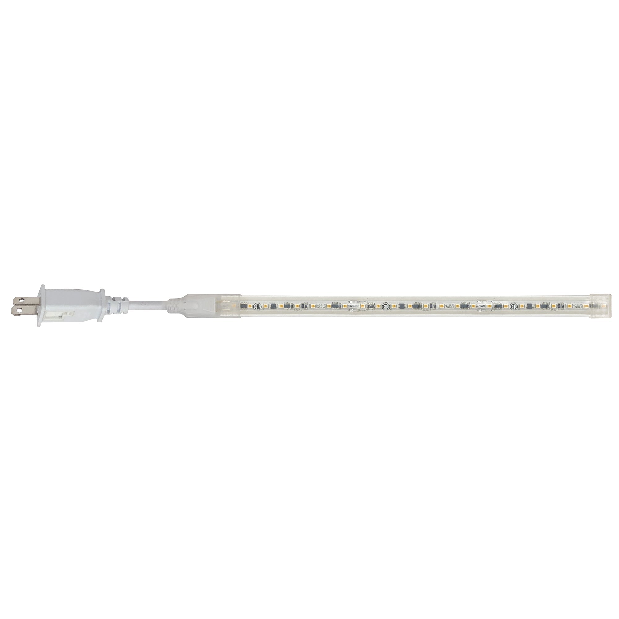 Nora Lighting NUTP13 - W9 - 12 - 930/CP Custom Cut 9 - ft 120V Continuous LED Tape Light, 330lm / 3.6W per foot, 3000K, w/ Mounting Clips and 8' Cord & Plug - Sonic Electric