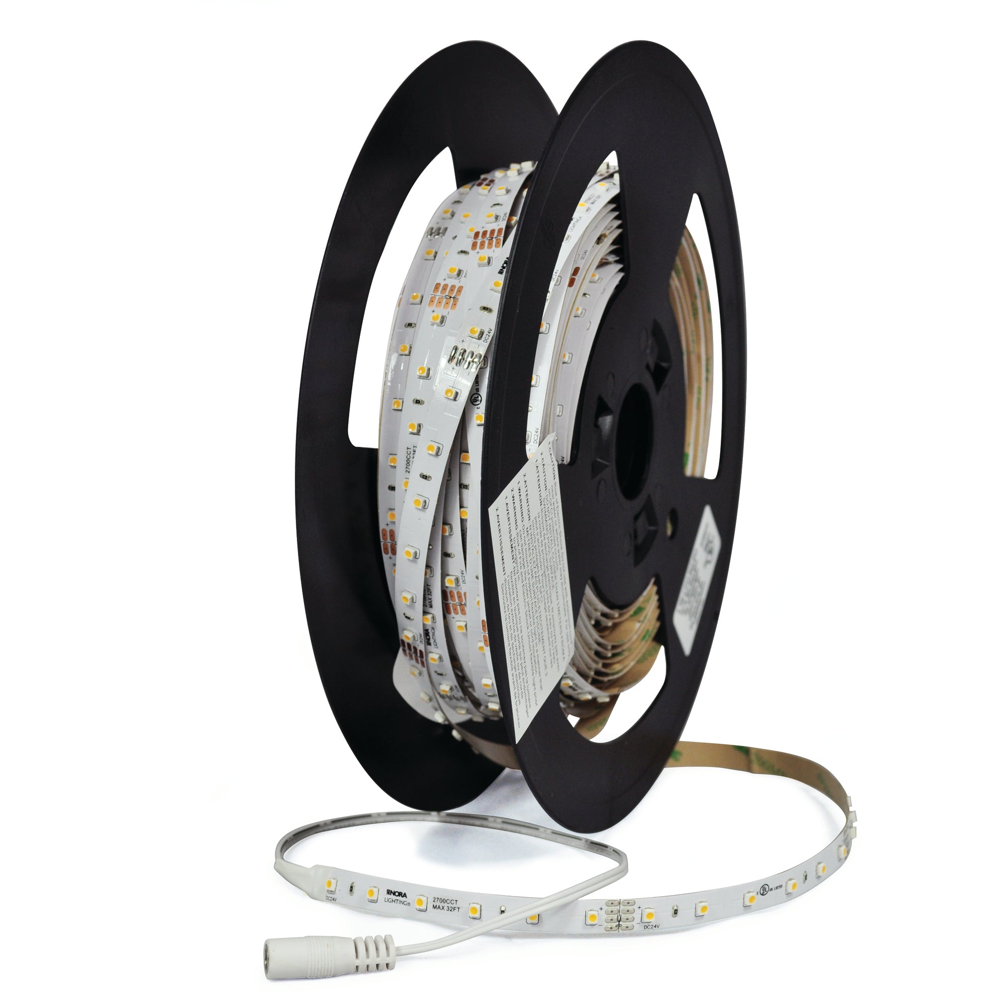 Nora Lighting NUTP71 - WFTLED927 Standard Custom Cut 24V Continuous LED Tape Light, 80lm / 1.5W per foot, 2700K, 90+ CRI - Sonic Electric