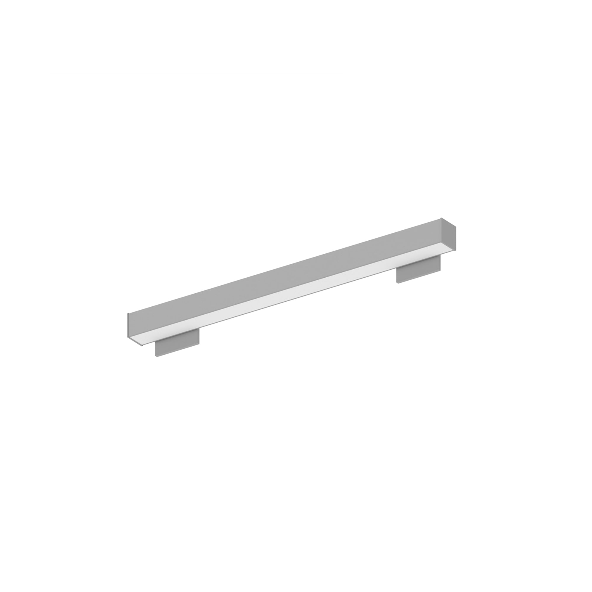 Nora Lighting NWLIN - 21035A/L4P - R4 2' L - Line LED Wall Mount Linear, 2100lm / 3500K, 4"x4" Left Plate & 4"x4" Right Plate, Left Power Feed, Aluminum Finish - Sonic Electric