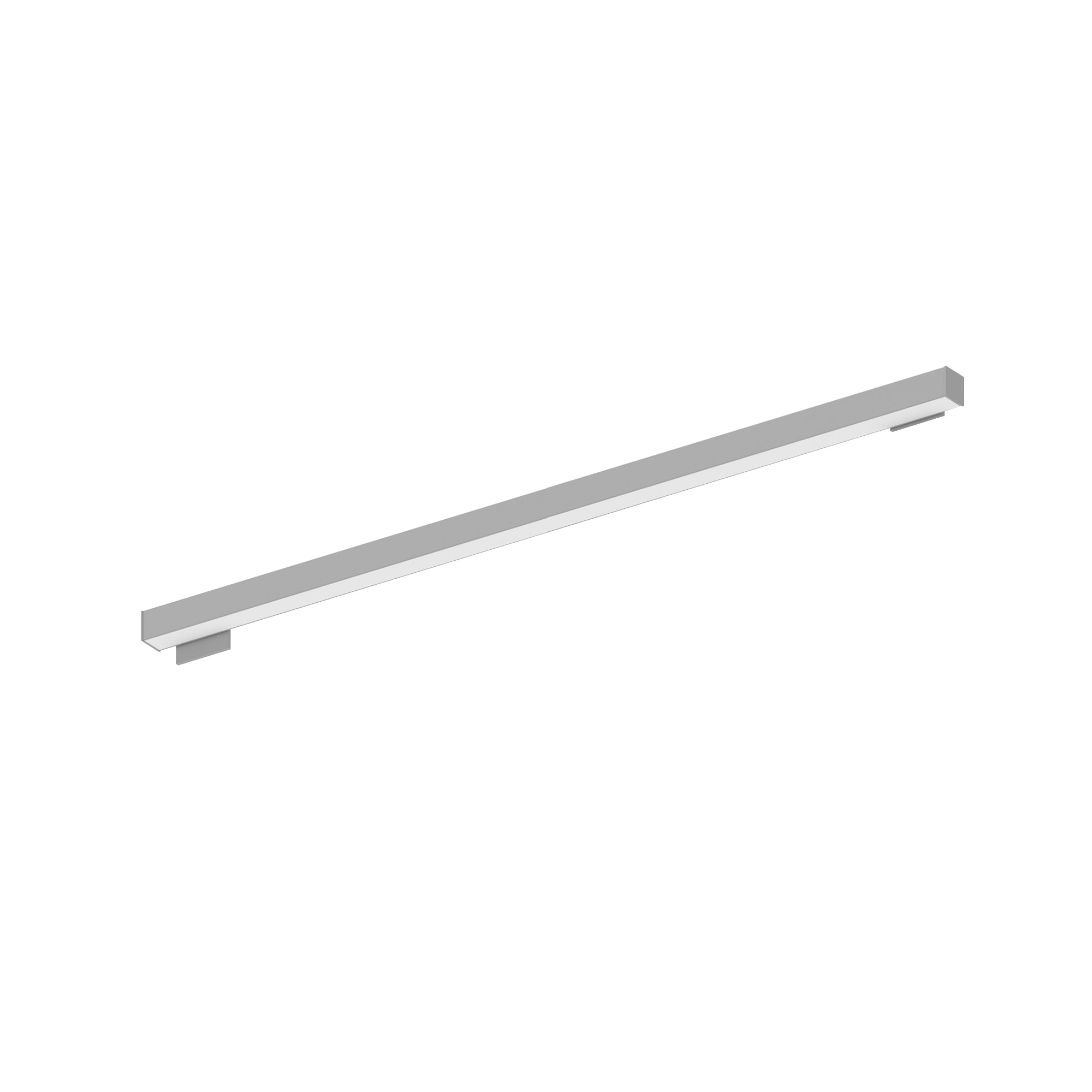 Nora Lighting NWLIN - 81040A/L4 - R2P 8' L - Line LED Wall Mount Linear, 8400lm / 4000K, 4"x4" Left Plate & 2"x4" Right Plate, Right Power Feed, Aluminum Finish - Sonic Electric