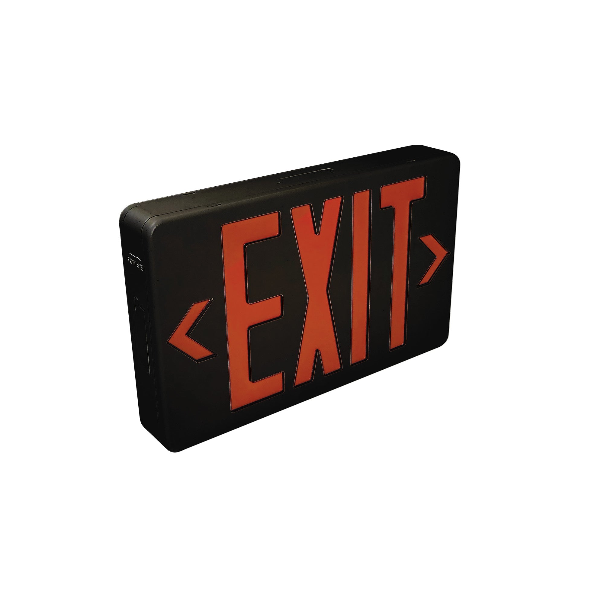 Nora Lighting NX - 603D - LED/B LED Exit Sign, Selectable Red or Green Letters with Matched Color Diffuser, Black Housing - Sonic Electric