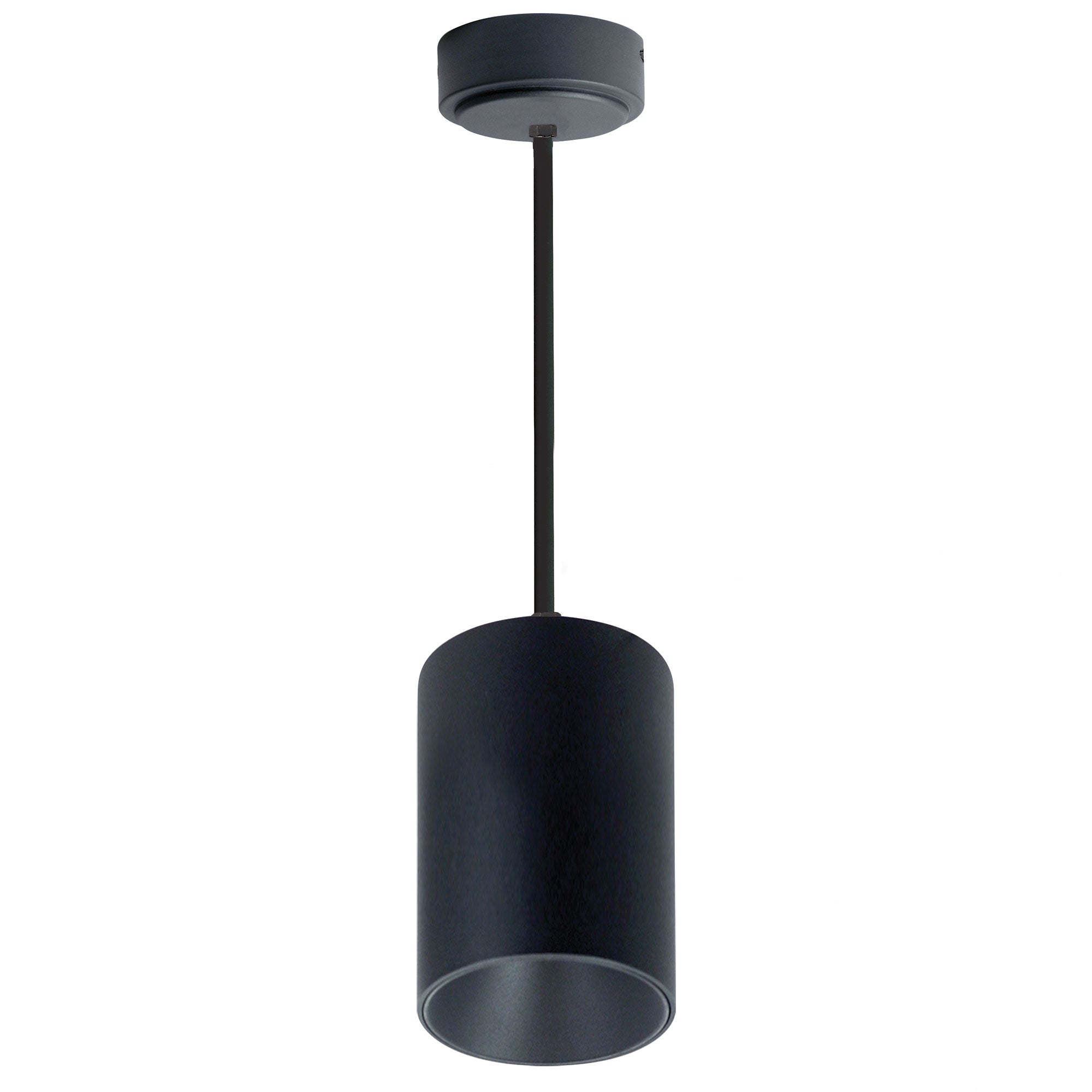 Nora Lighting NYLM - 5ST40XBBLE4/72 5" iLENE 72" Stem Mount Mini Cylinder, 2000lm, 40W, 4000K, Black, 120V Triac/ELV/0 - 10V & 277V 0 - 10V Dimming - Sonic Electric