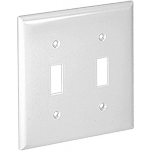 Orbit OP2-W 2-Gang Wall Plate Switch - White