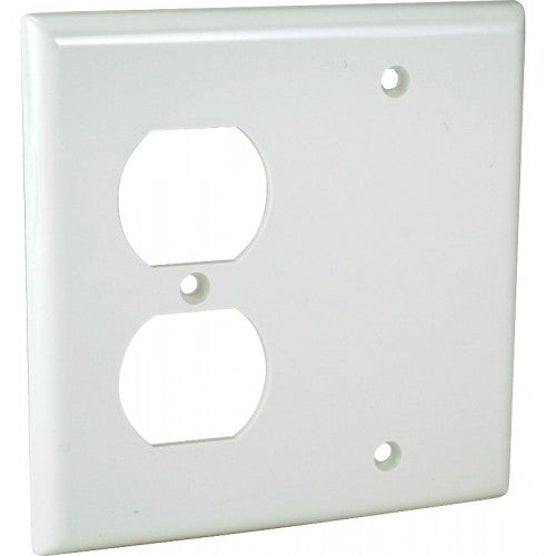 Orbit OP813-I 2-Gang Wall Plate Duplex/Blank - Ivory