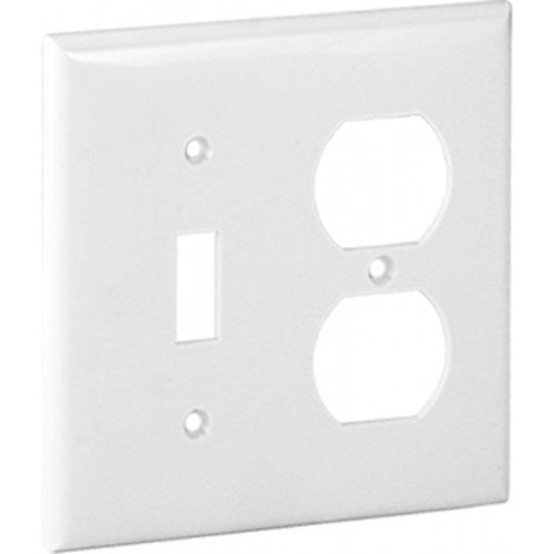 Orbit OPM18-W MIDI 2-Gang Wall Plate Switch With Duplex - White