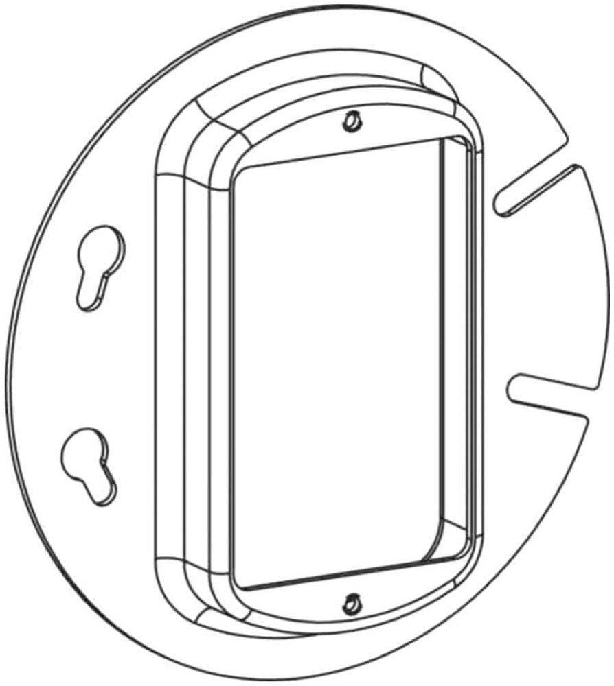 Orbit 4R1058 4" Round 1 - gang Device Ring, 5/8" Raised - Sonic Electric
