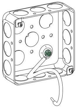 Orbit D4SB - 50 - PT 4s Drawn Box 1 - 1/2" Deep 1/2" Ko W/ P. Tail - Sonic Electric