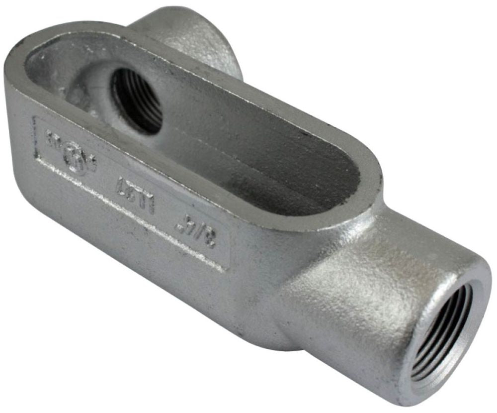 Orbit LL7 - 350 Type Ll Threaded Conduit Body, Gray Iron Form 7, 3 - 1/2" - Sonic Electric