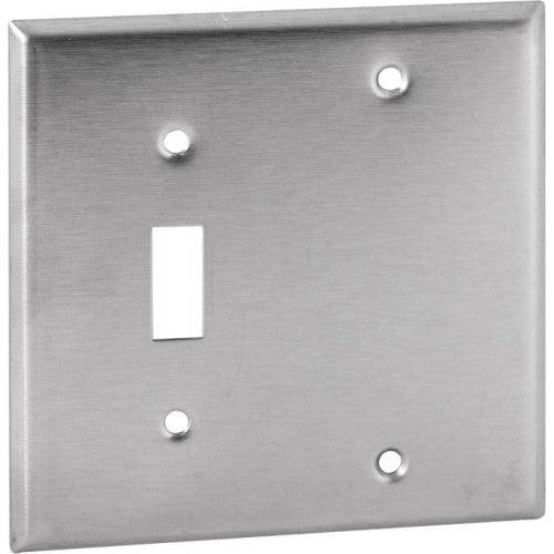 Orbit OS113 2-Gang Stainless Cover 1 Switch/Blank